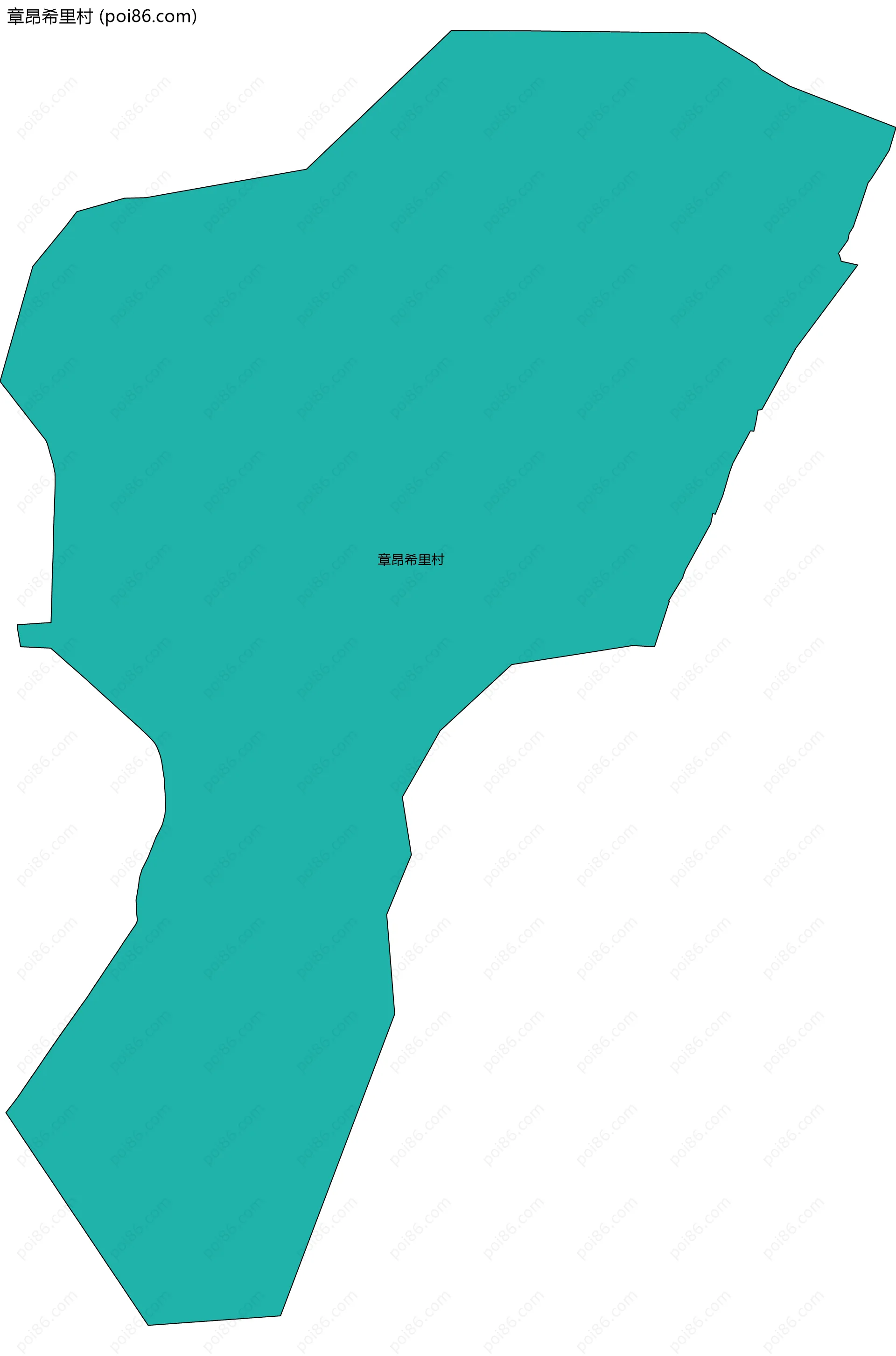 章昂希里村边界地图