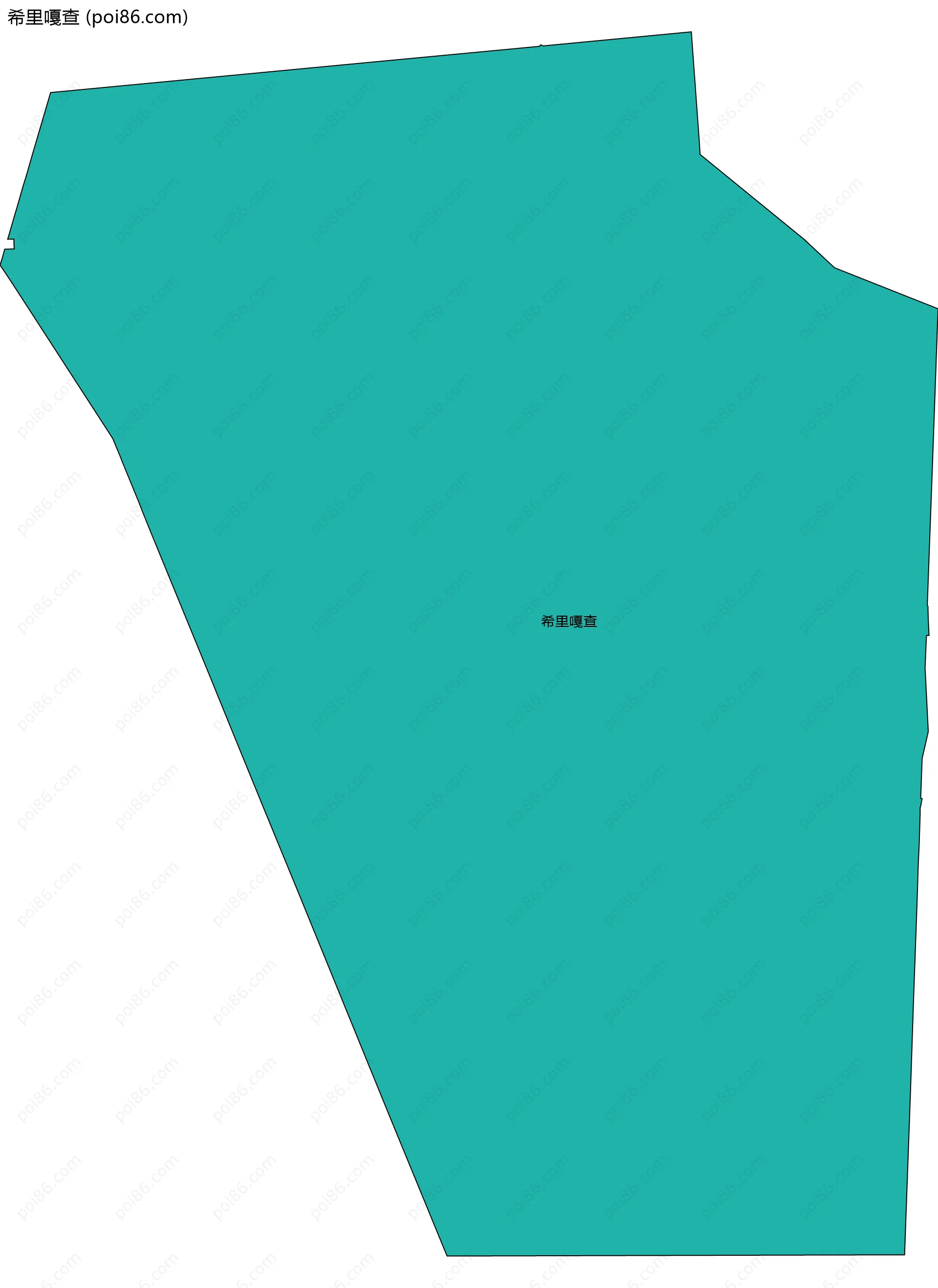 希里嘎查边界地图