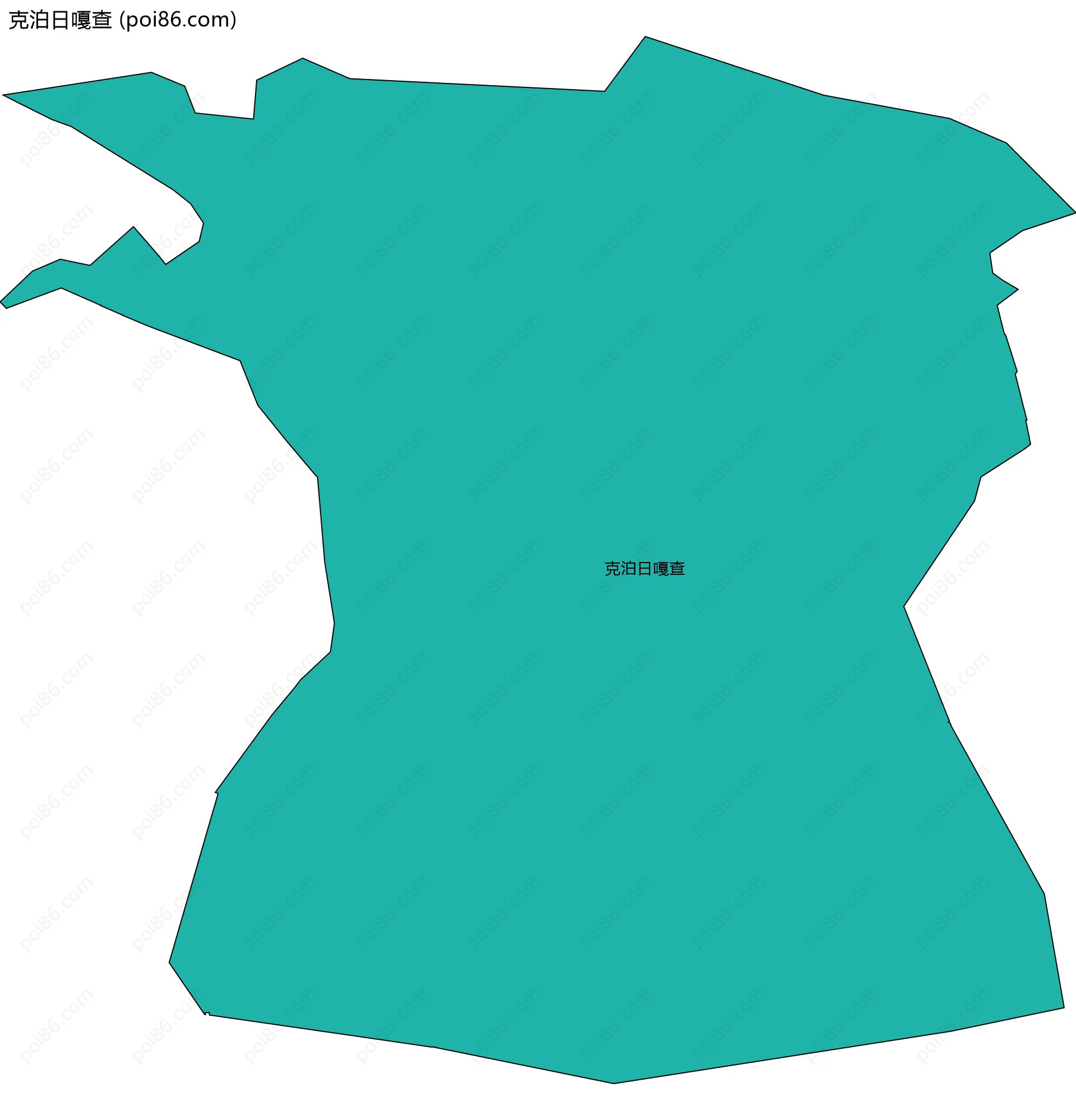 克泊日嘎查边界地图