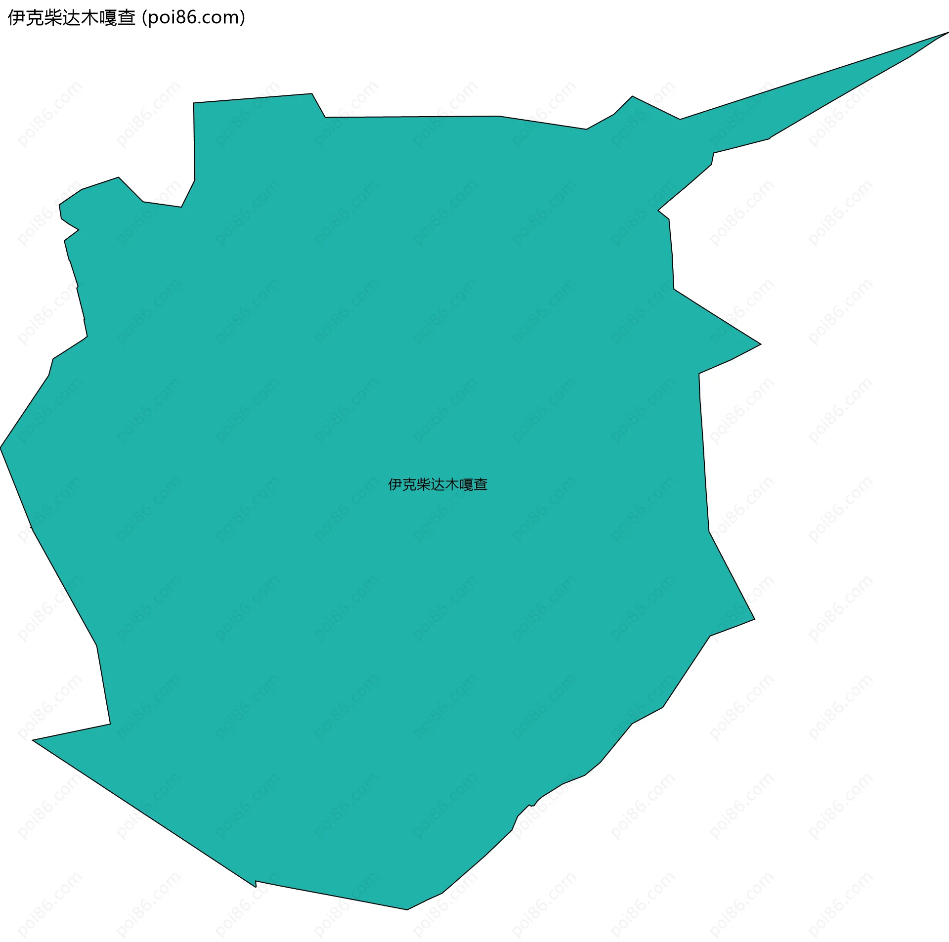 伊克柴达木嘎查边界地图