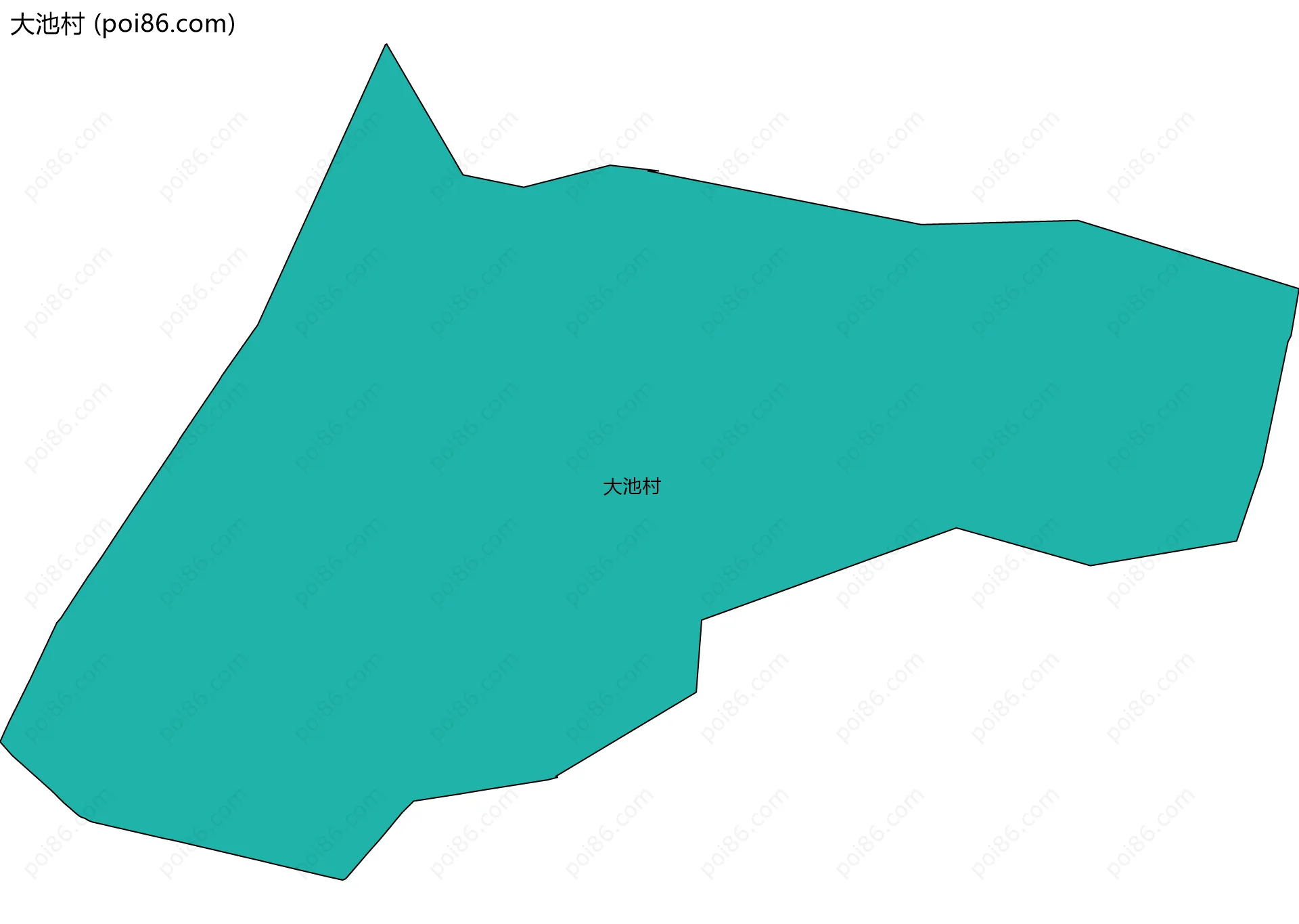 大池村边界地图
