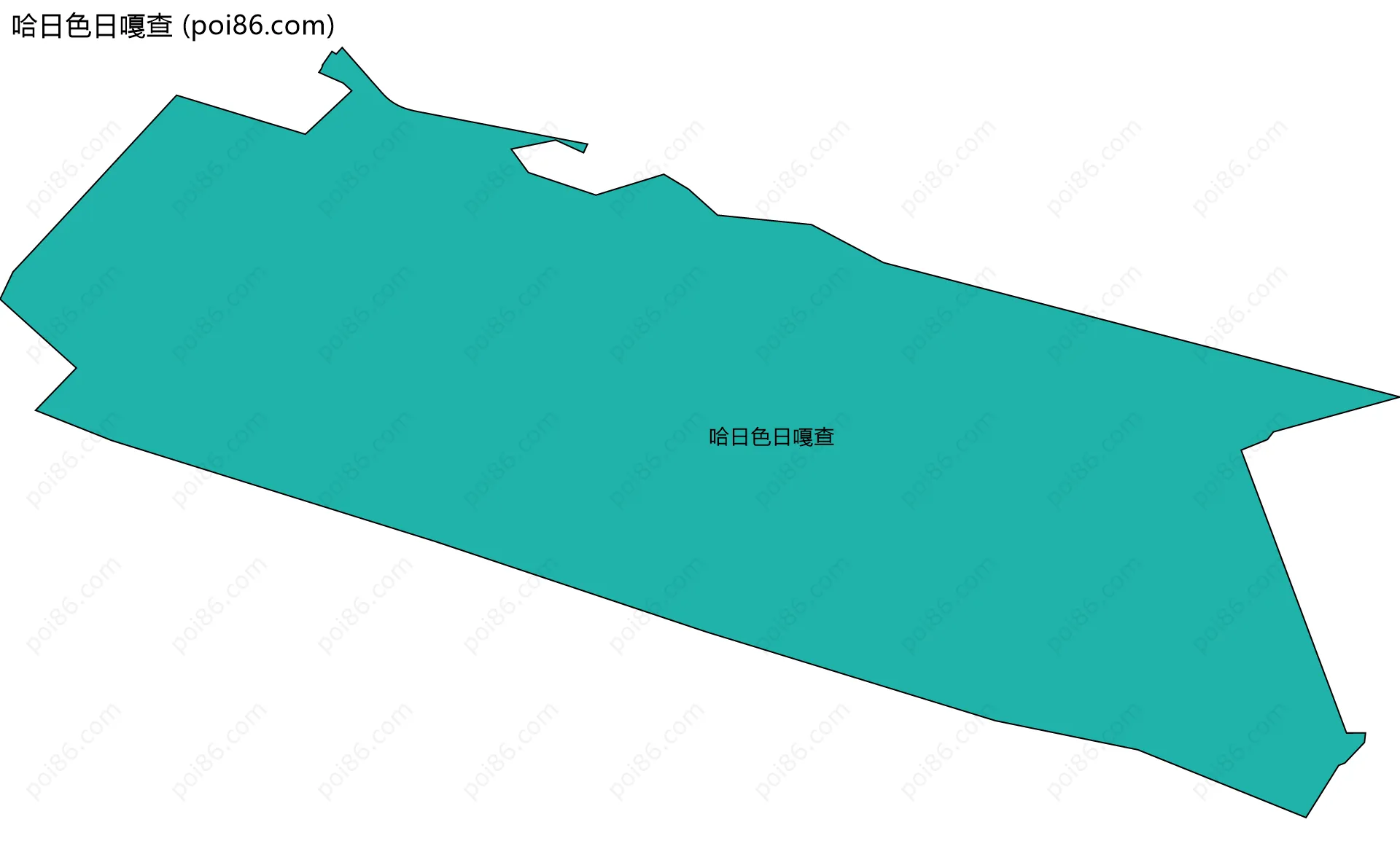哈日色日嘎查边界地图
