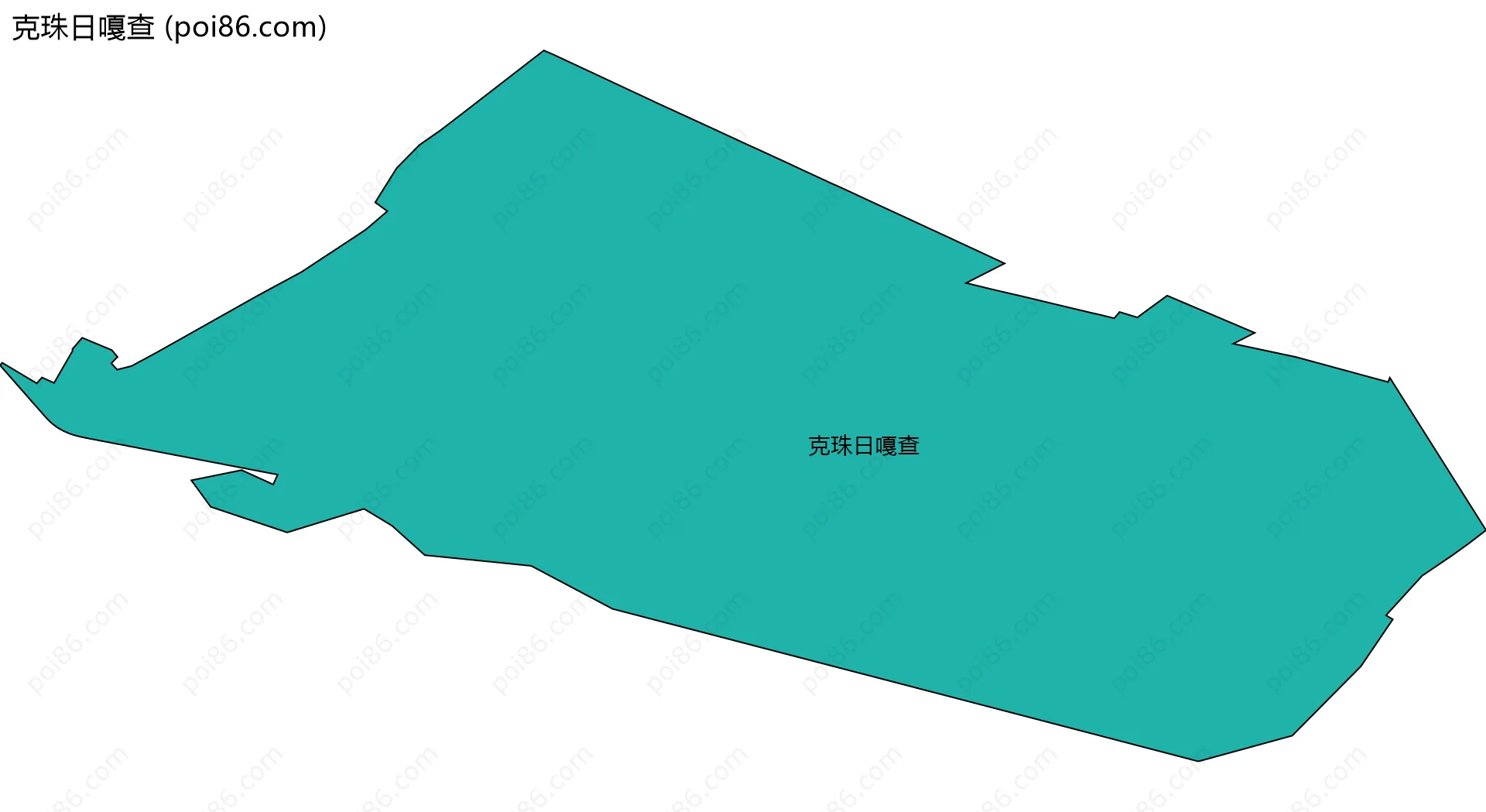 克珠日嘎查边界地图