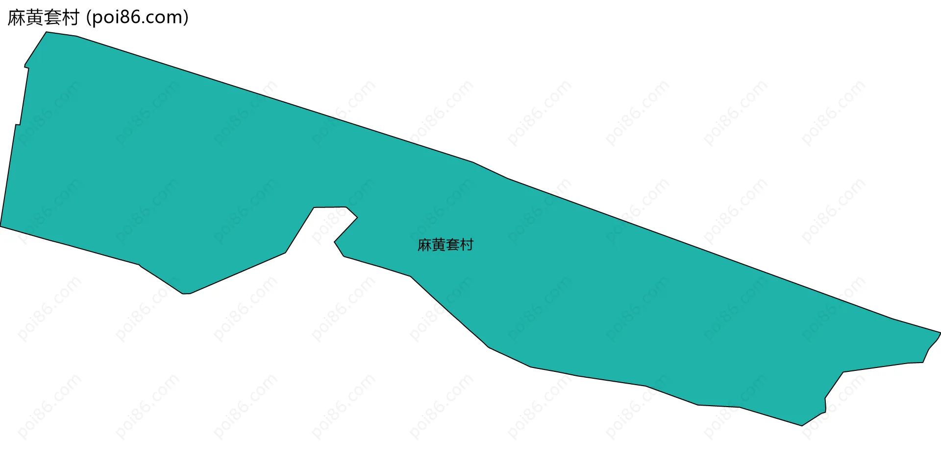 麻黄套村边界地图