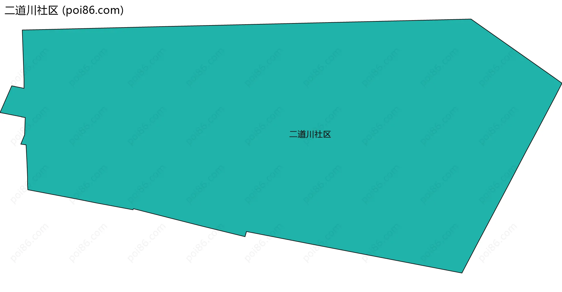 二道川社区边界地图