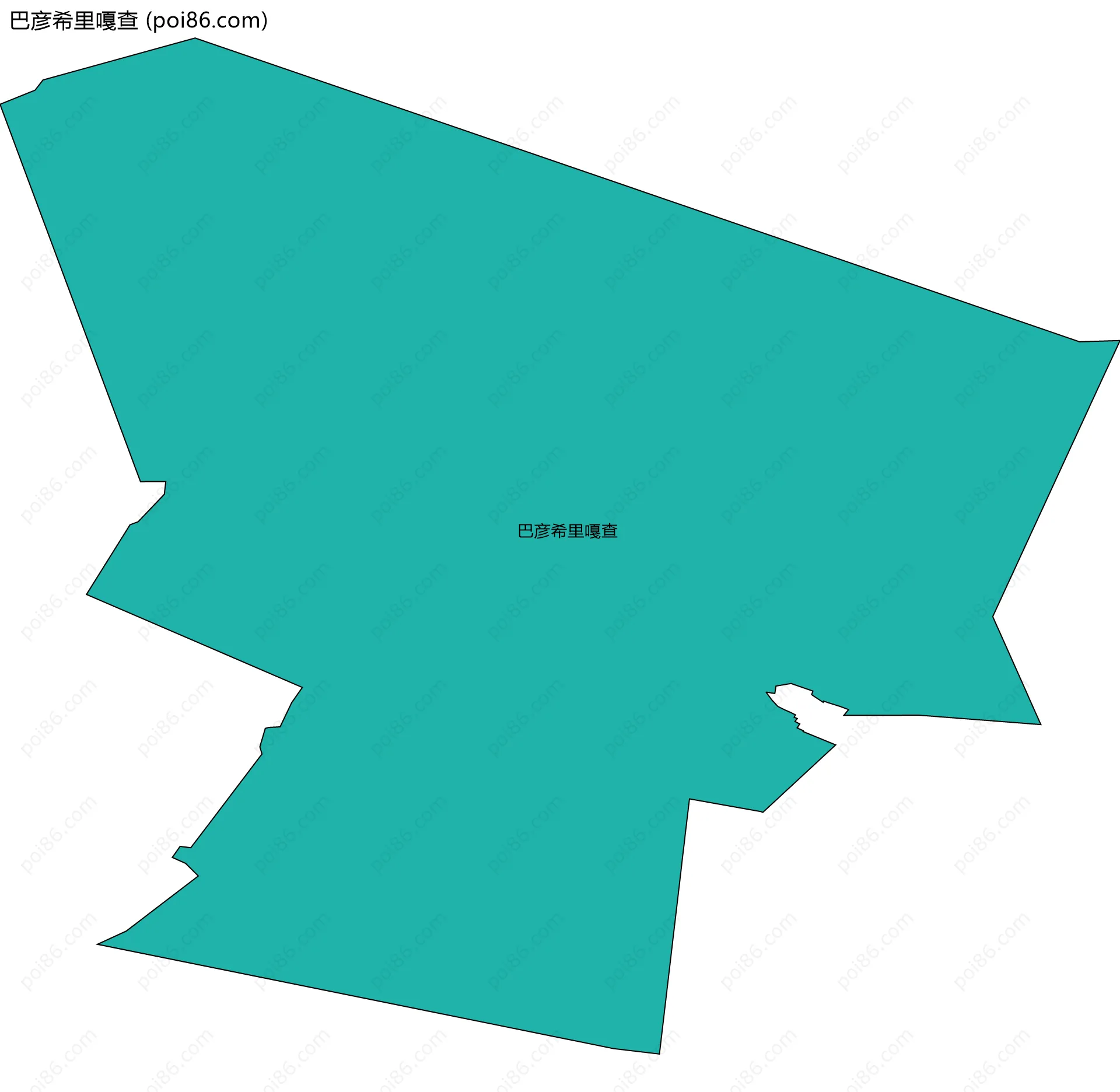 巴彦希里嘎查边界地图