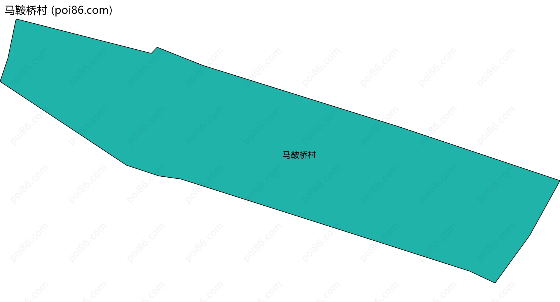 马鞍桥村边界地图