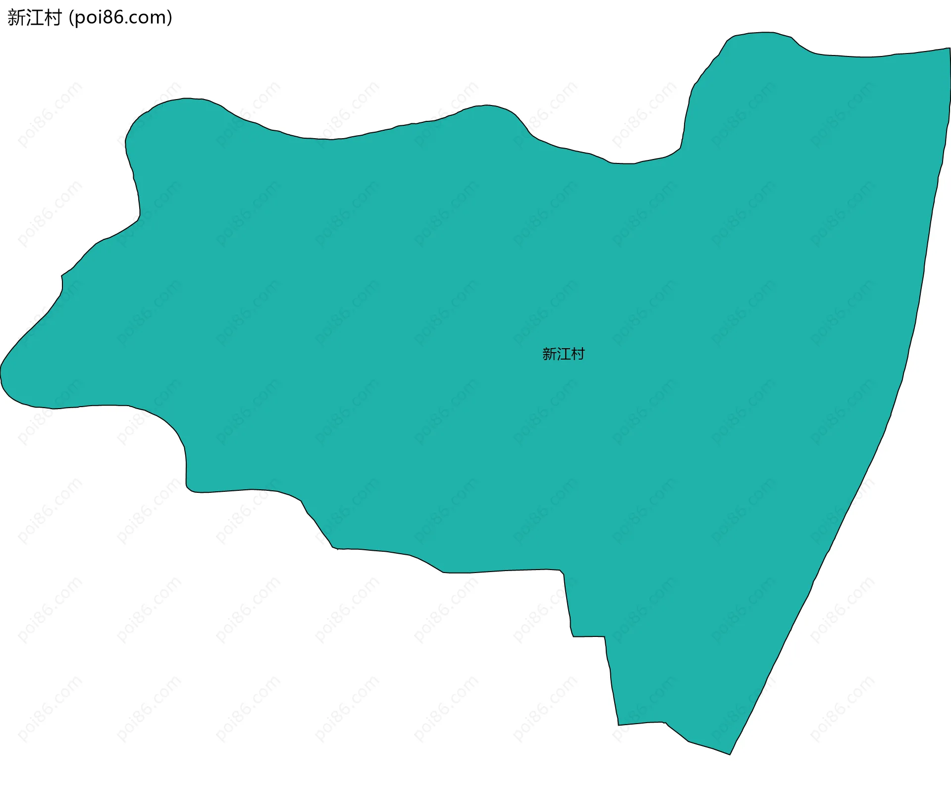 新江村边界地图