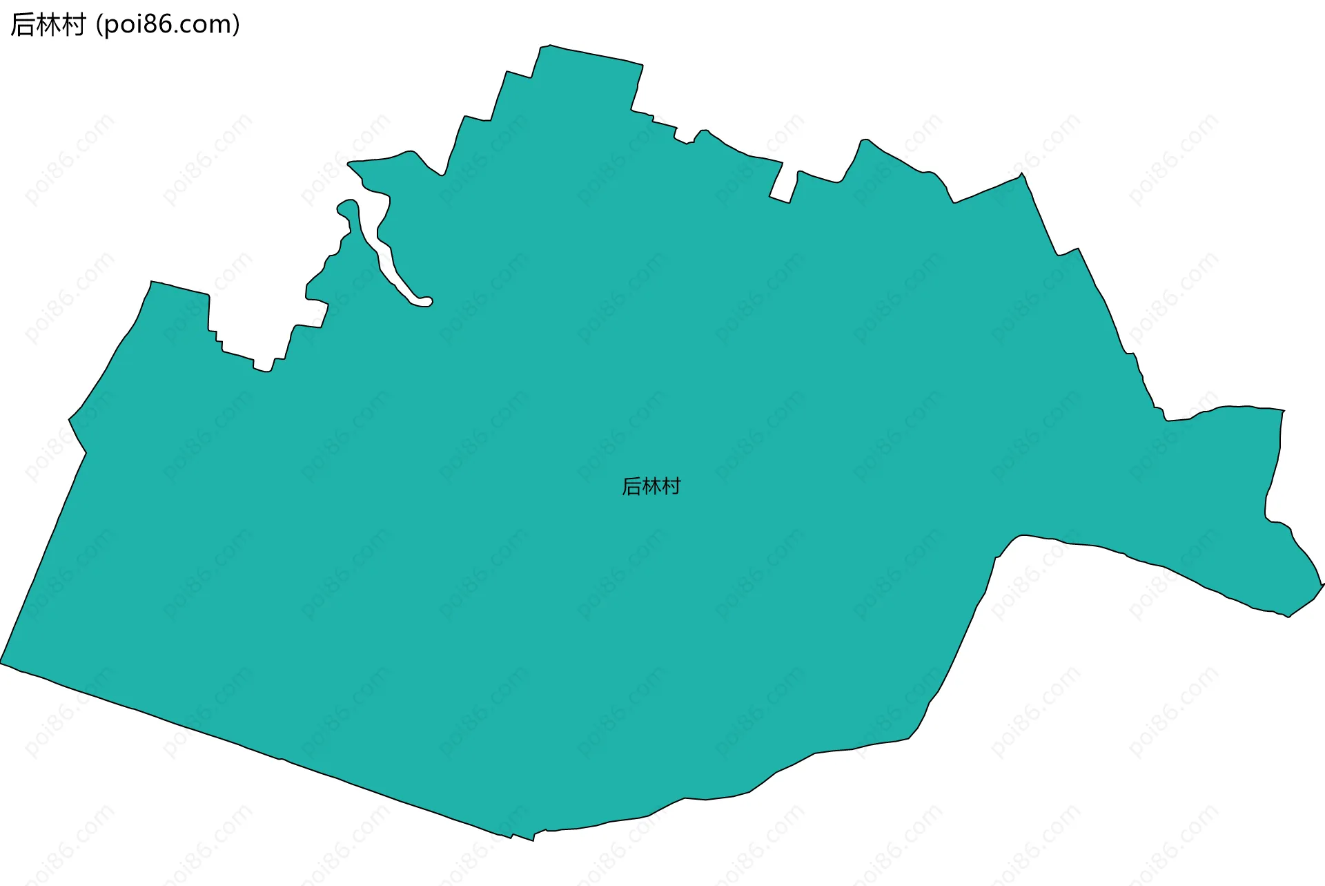后林村边界地图