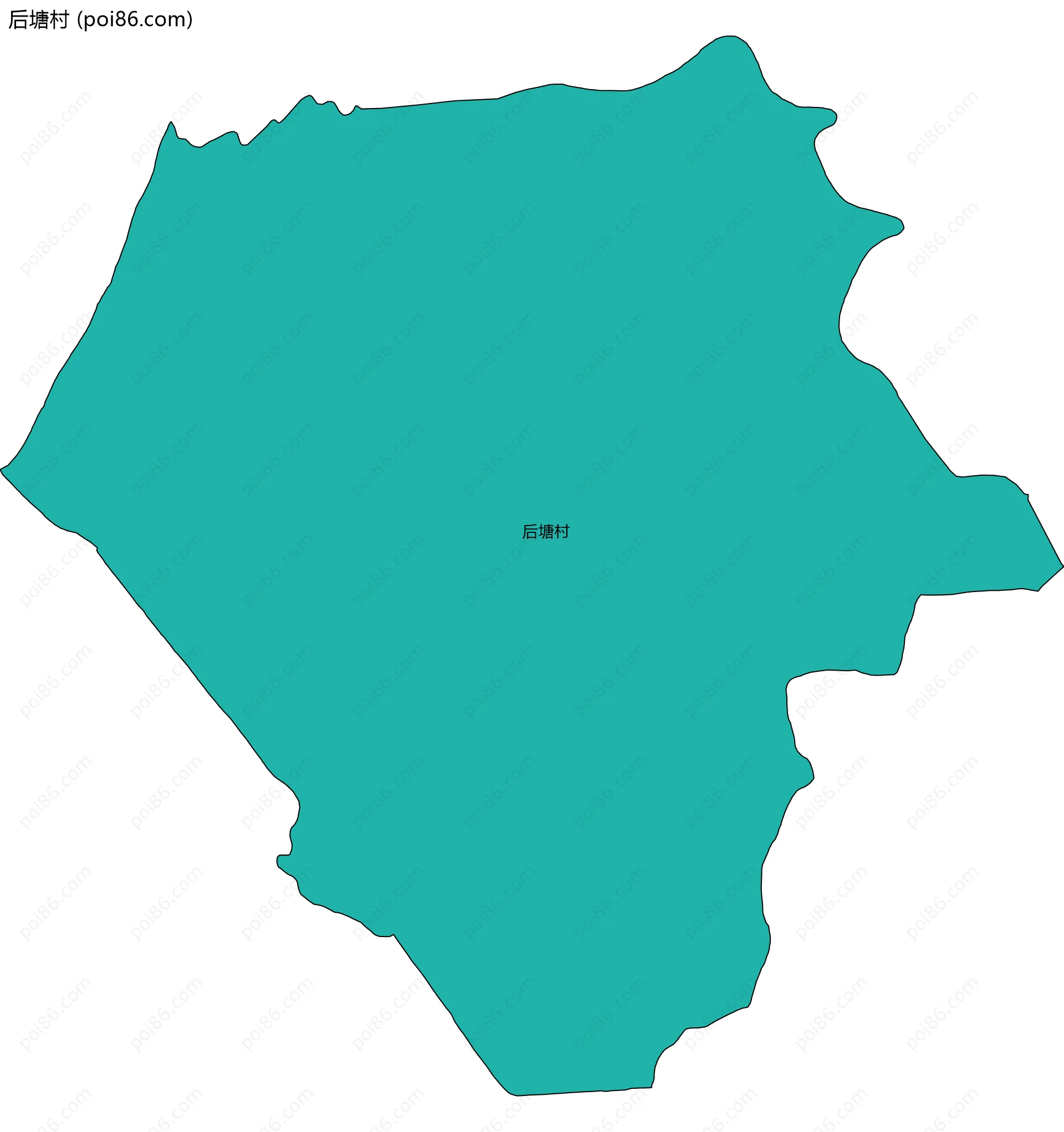后塘村边界地图