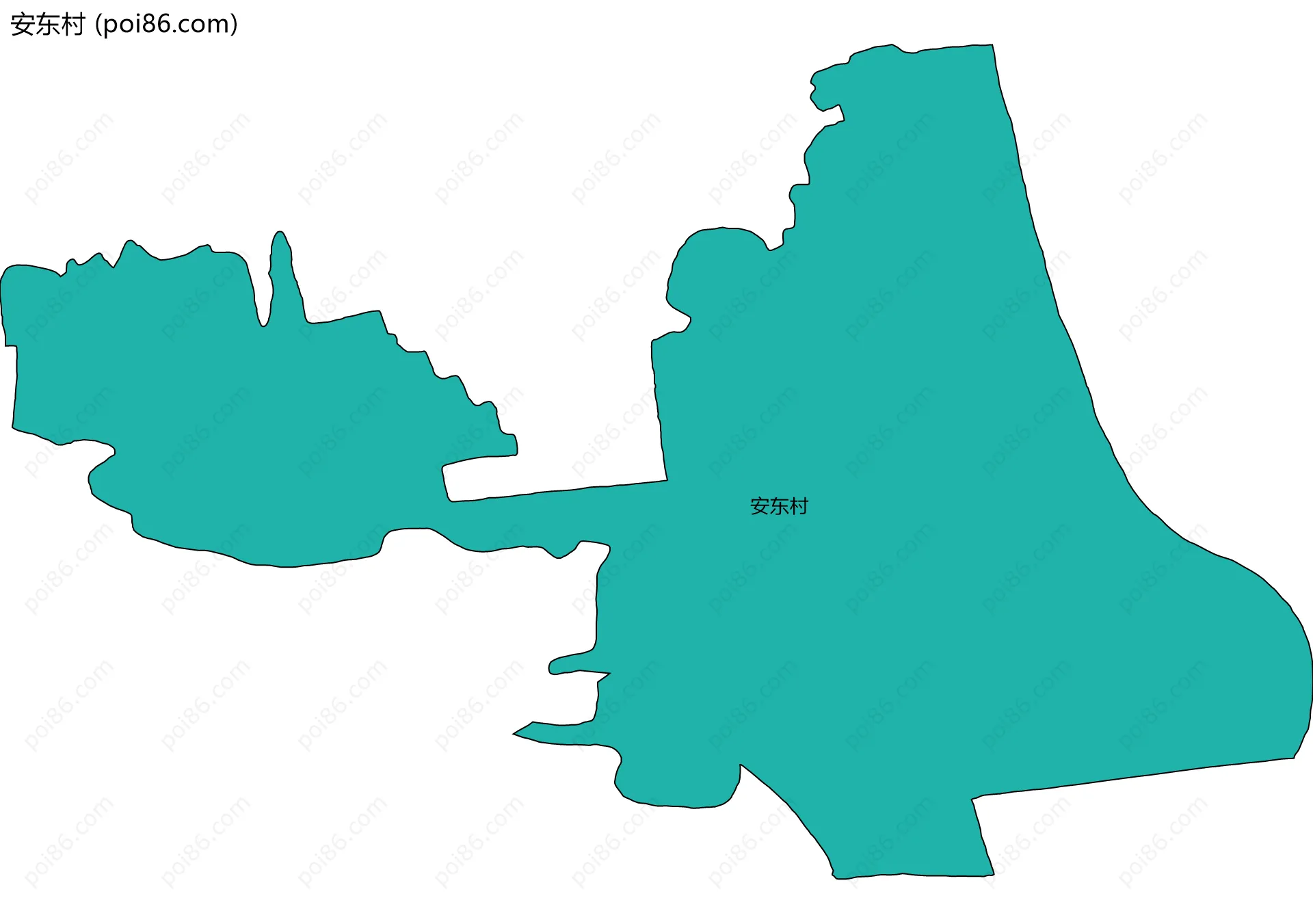 安东村边界地图