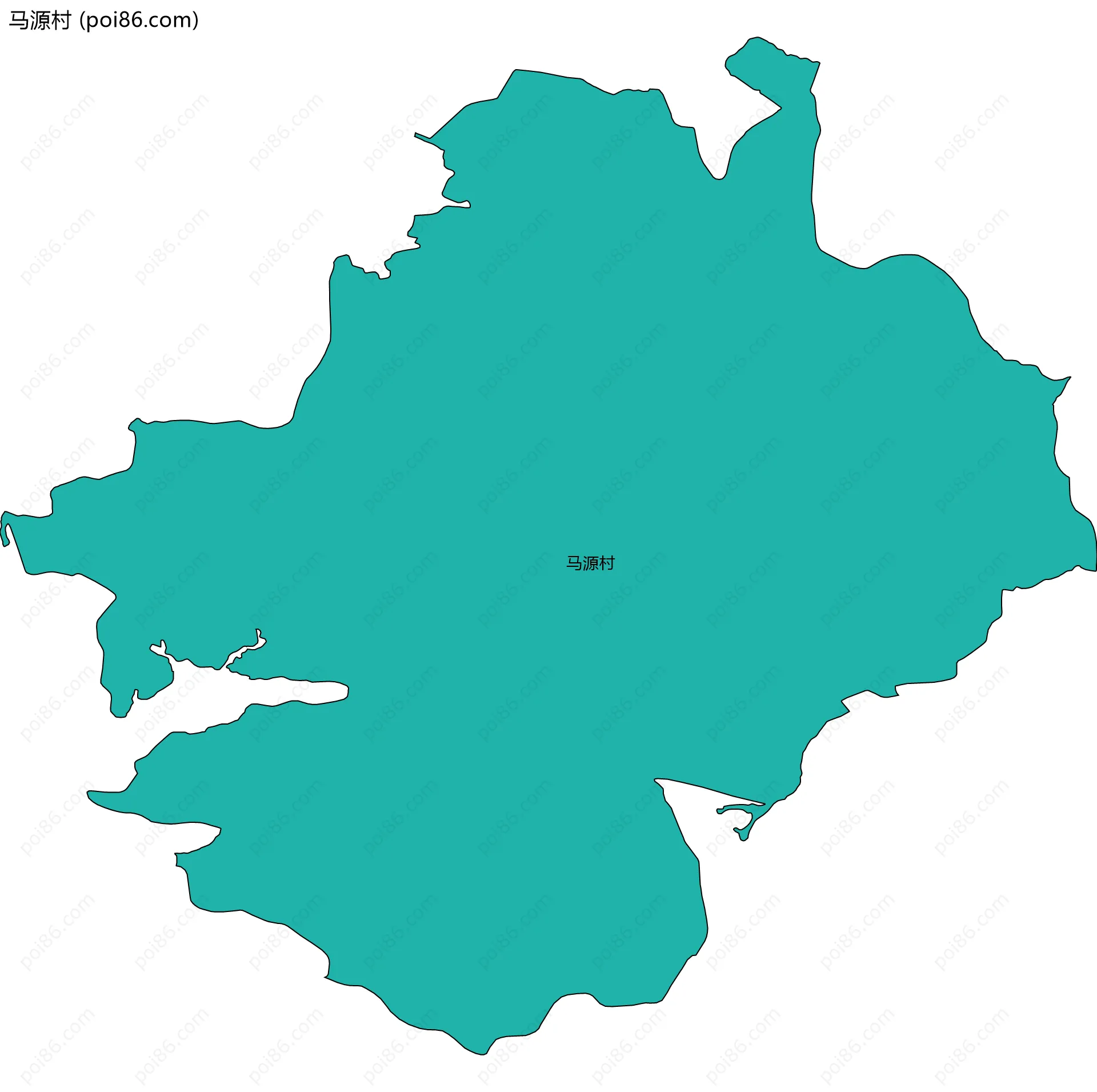马源村边界地图