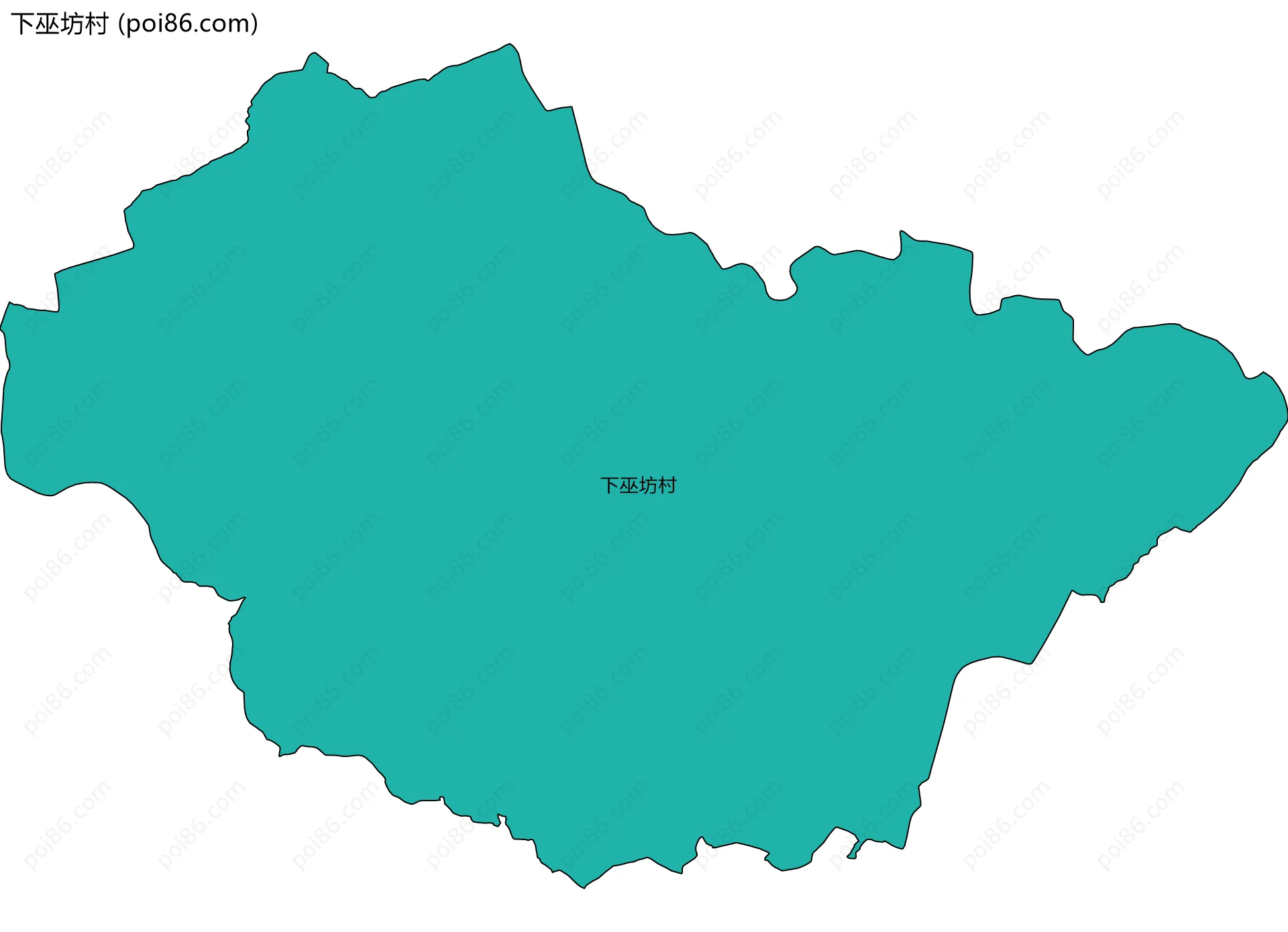 下巫坊村边界地图