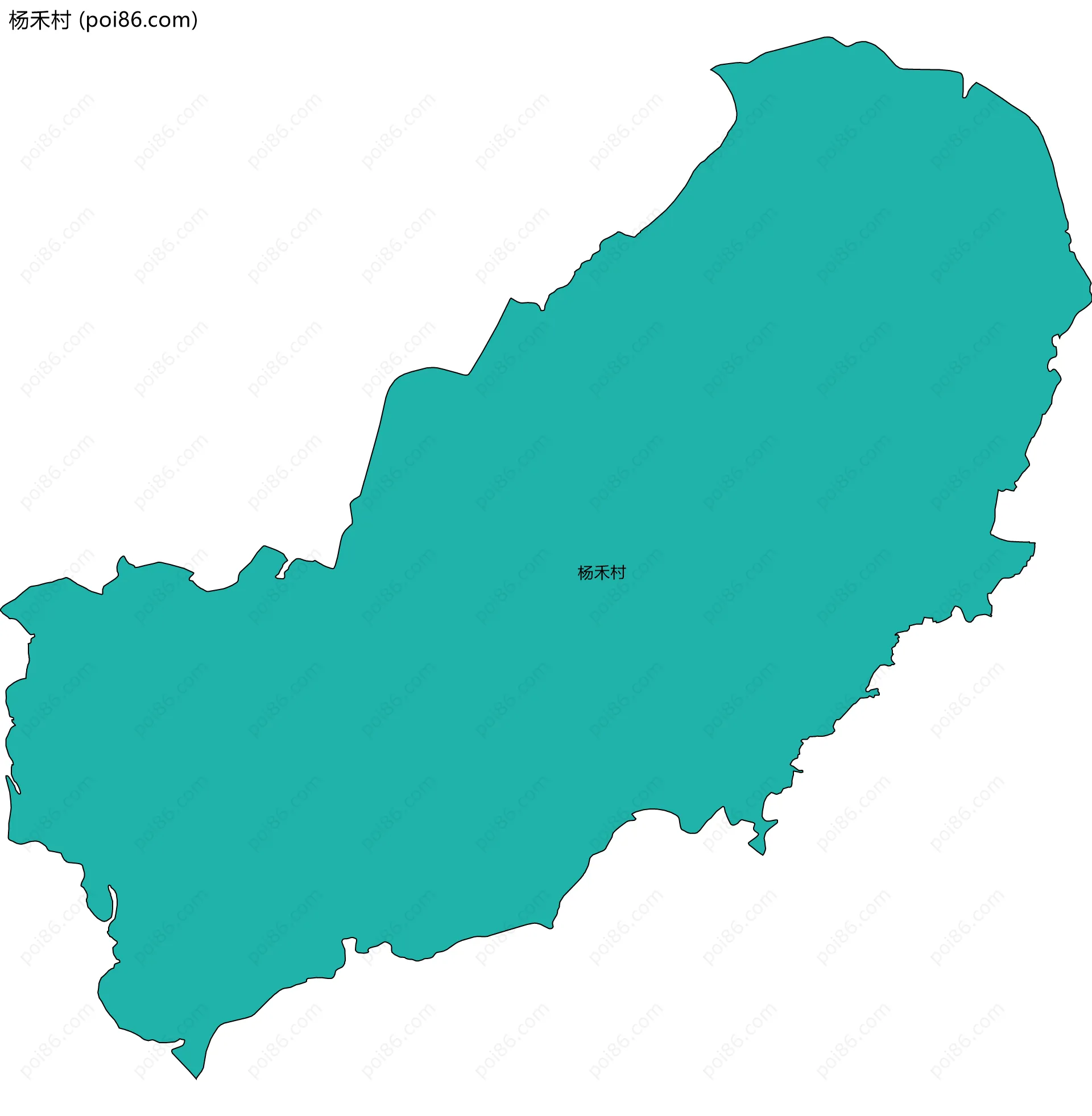 杨禾村边界地图