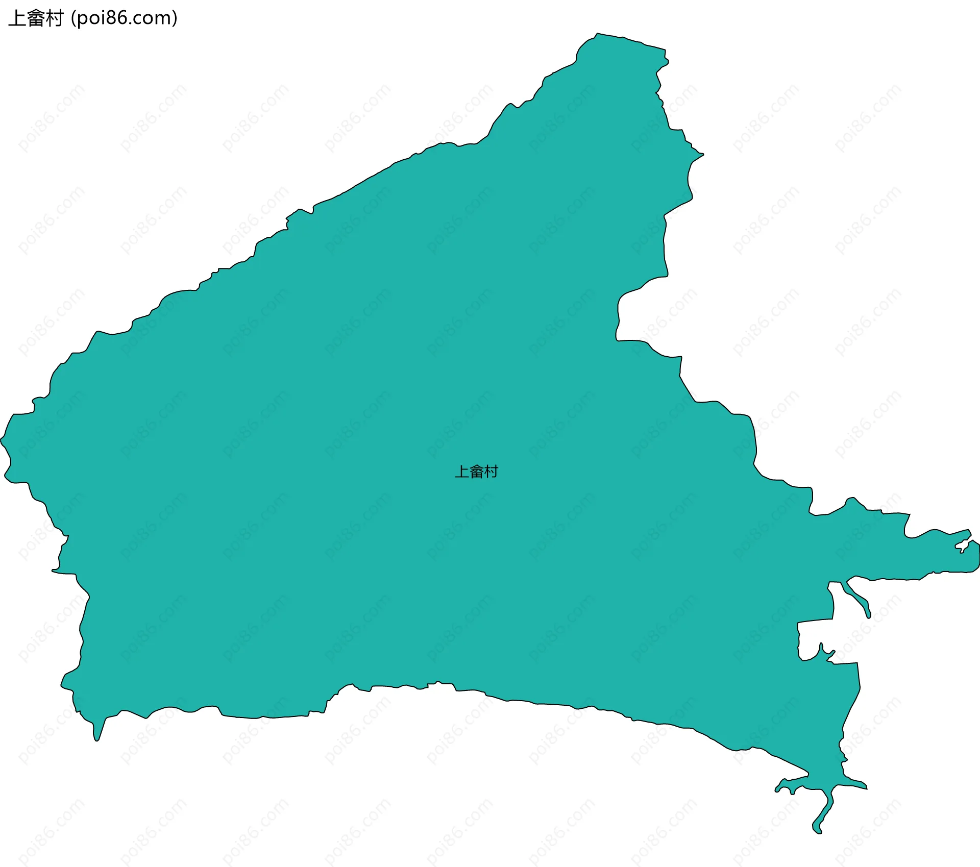 上畲村边界地图