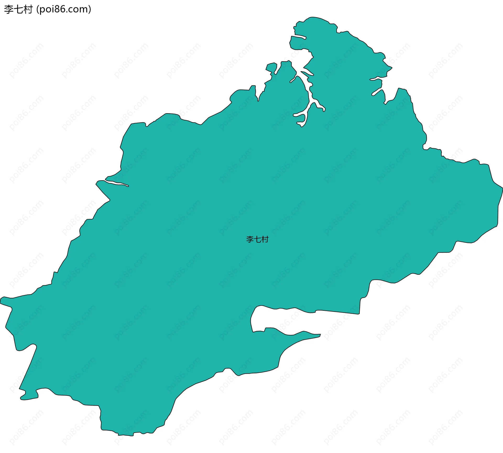 李七村边界地图