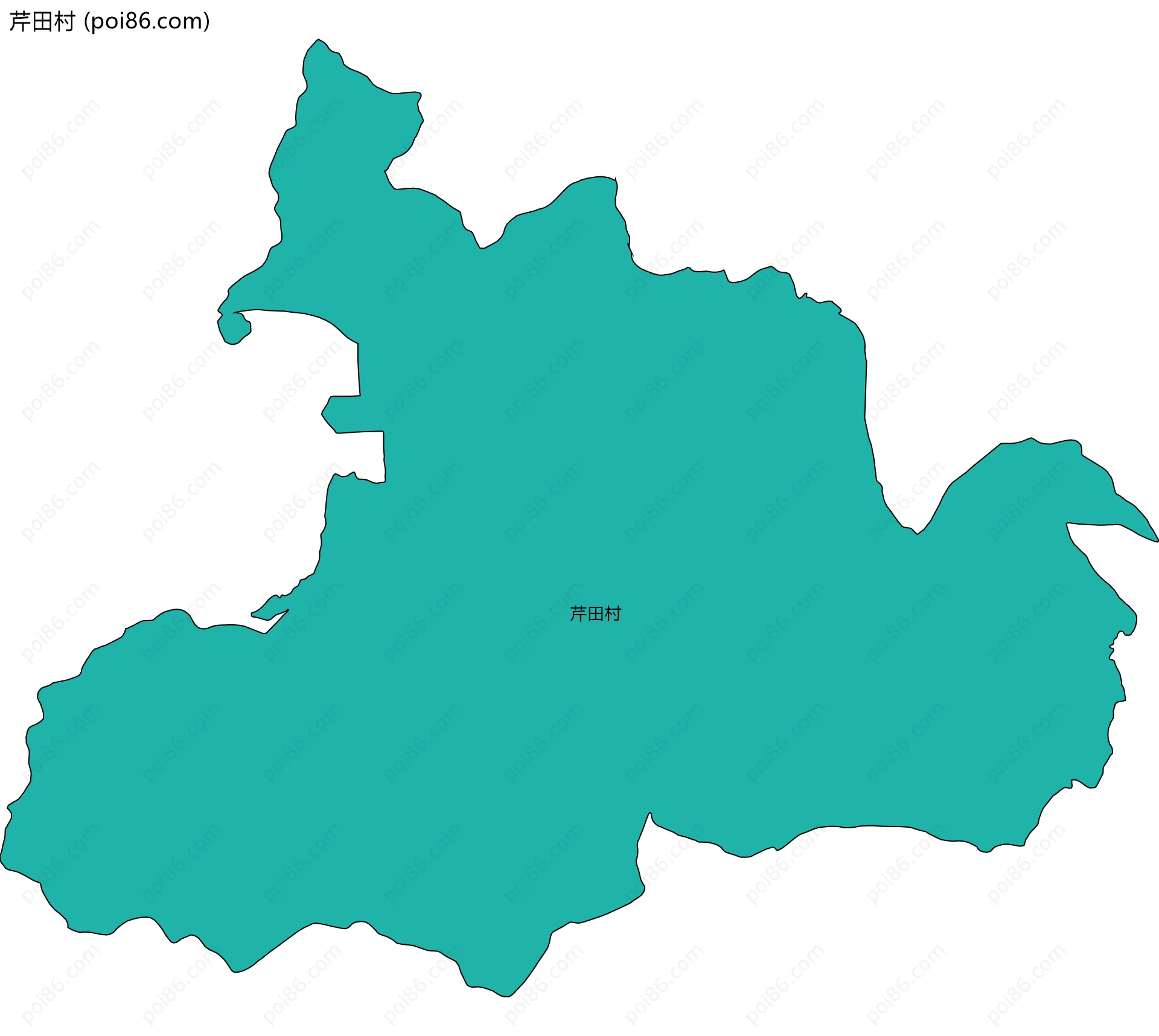 芹田村边界地图