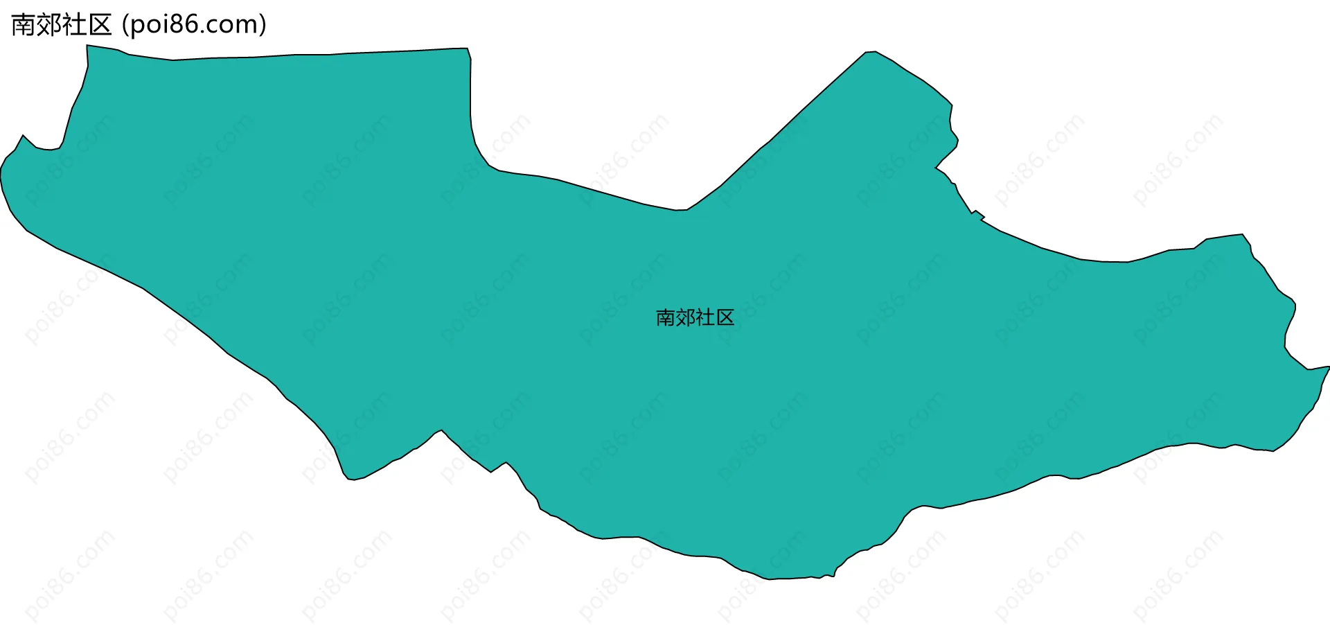 南郊社区边界地图