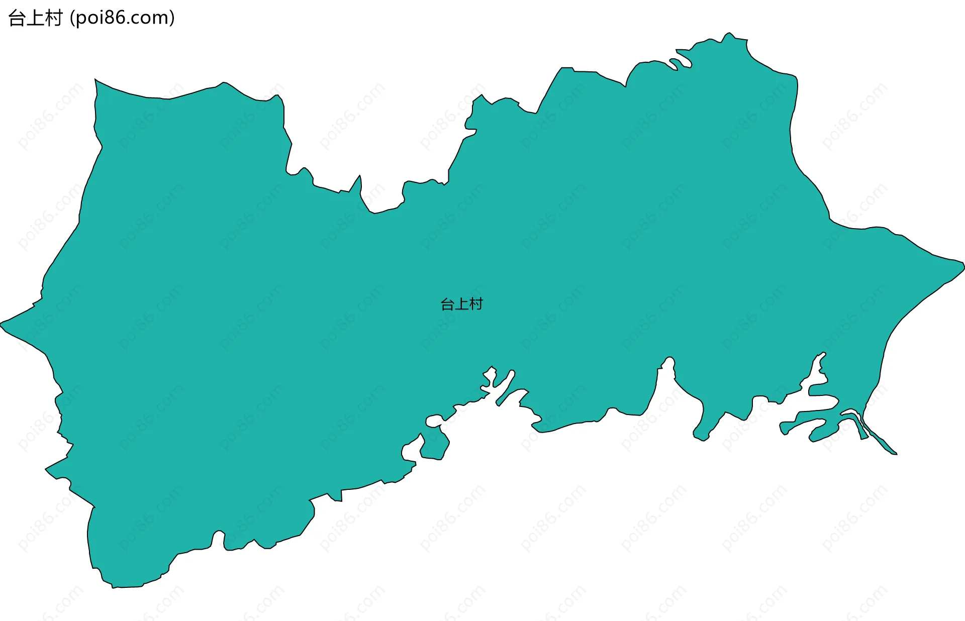 台上村边界地图