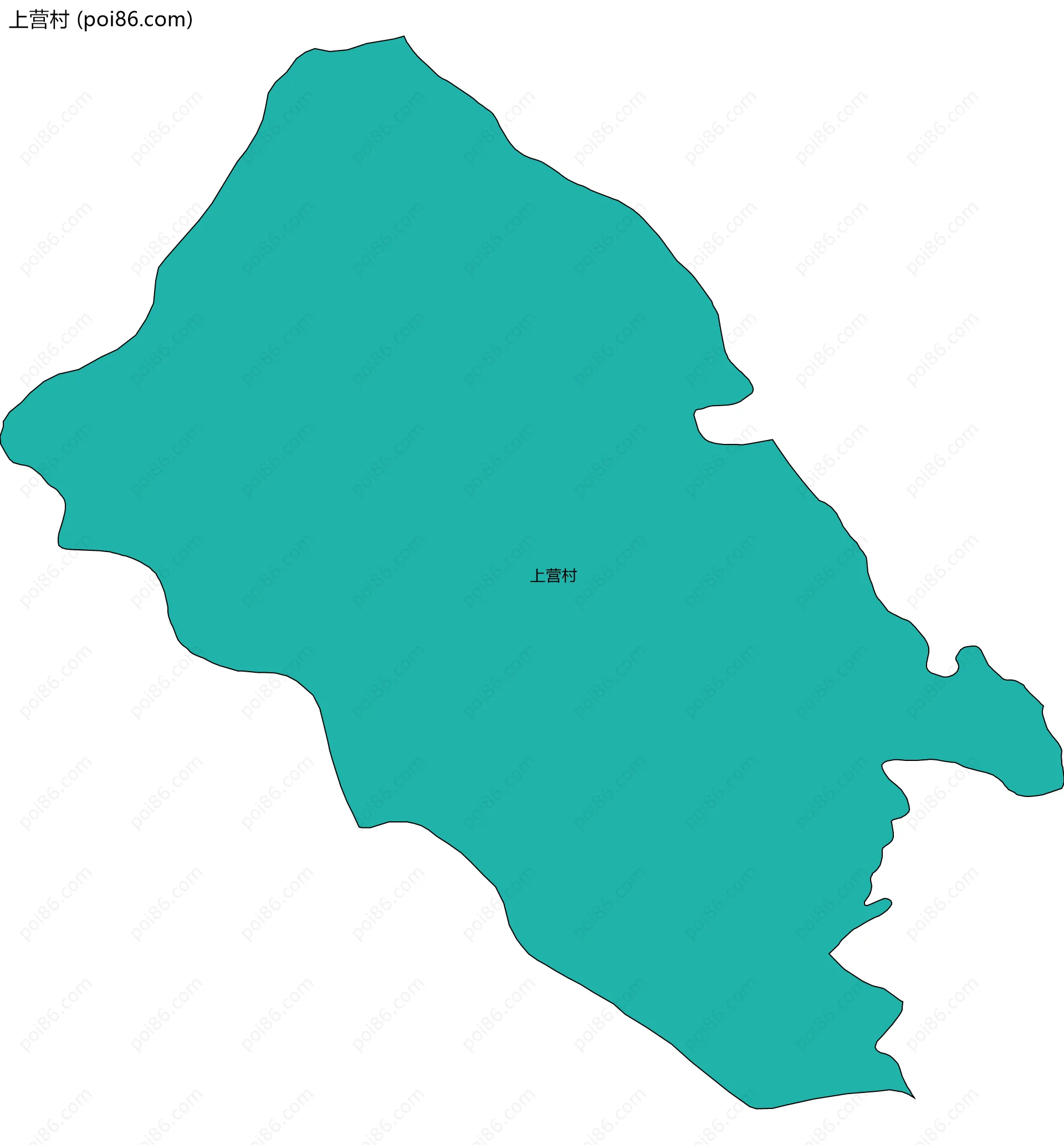 上营村边界地图