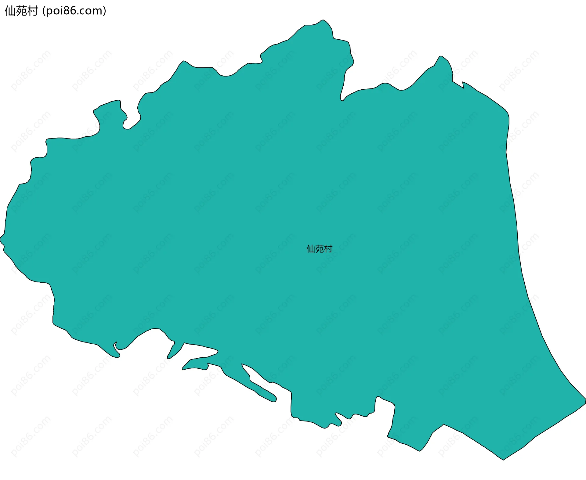 仙苑村边界地图