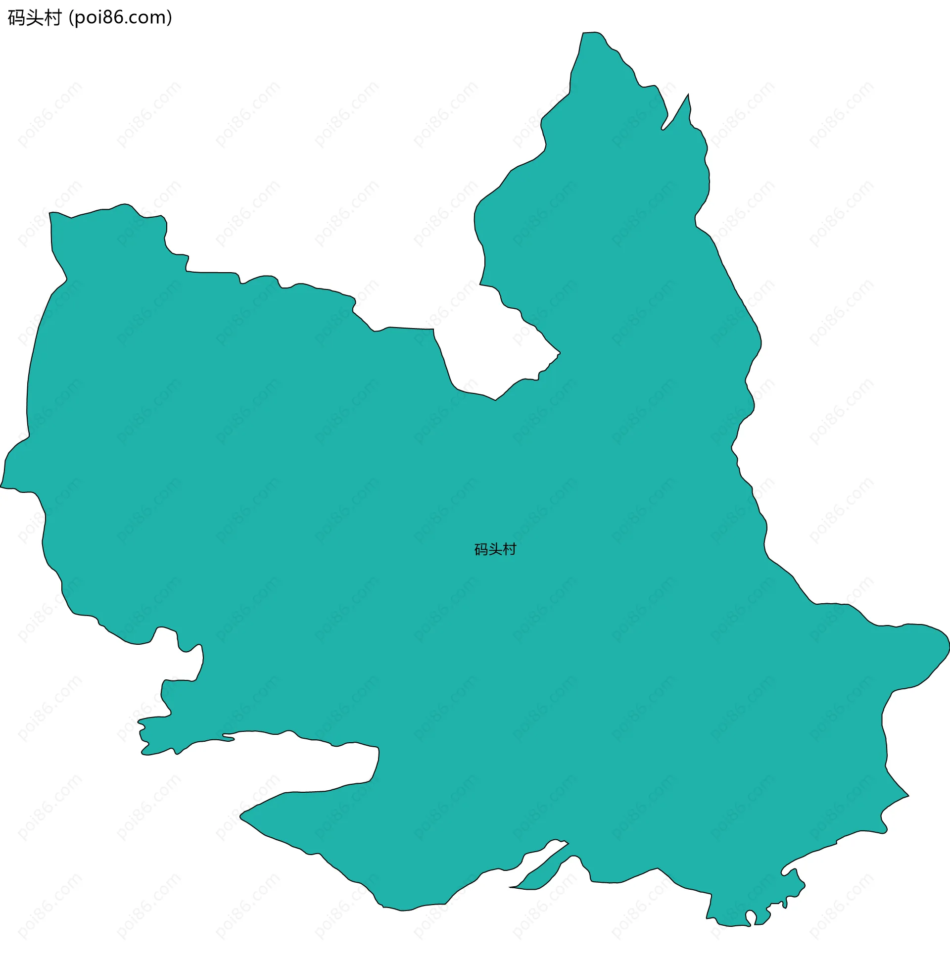 码头村边界地图