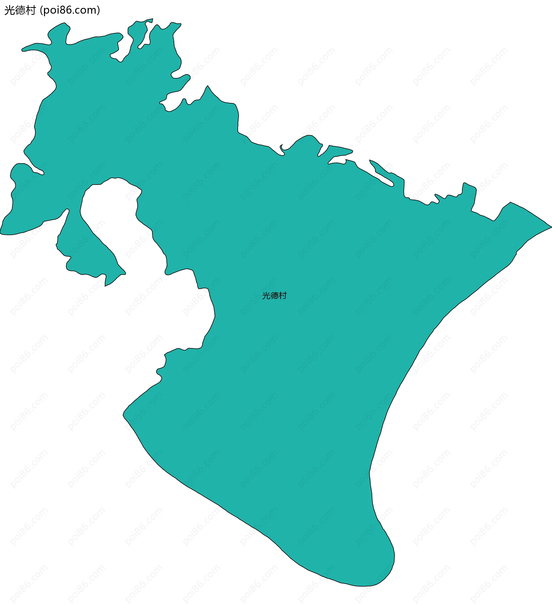 光德村边界地图