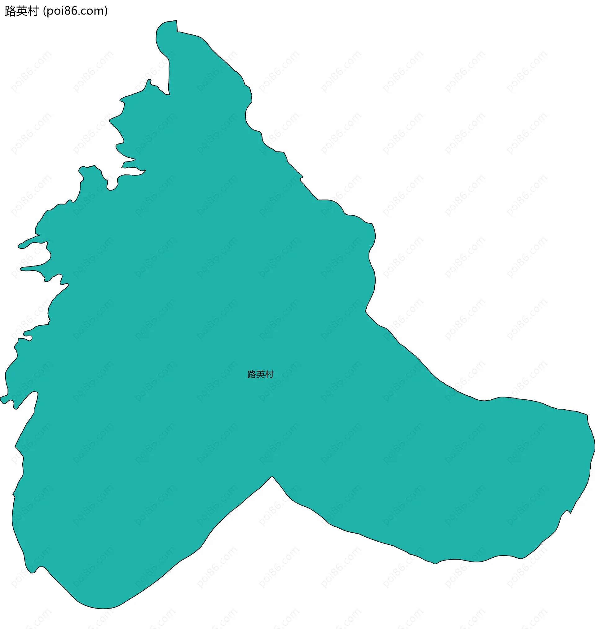 路英村边界地图