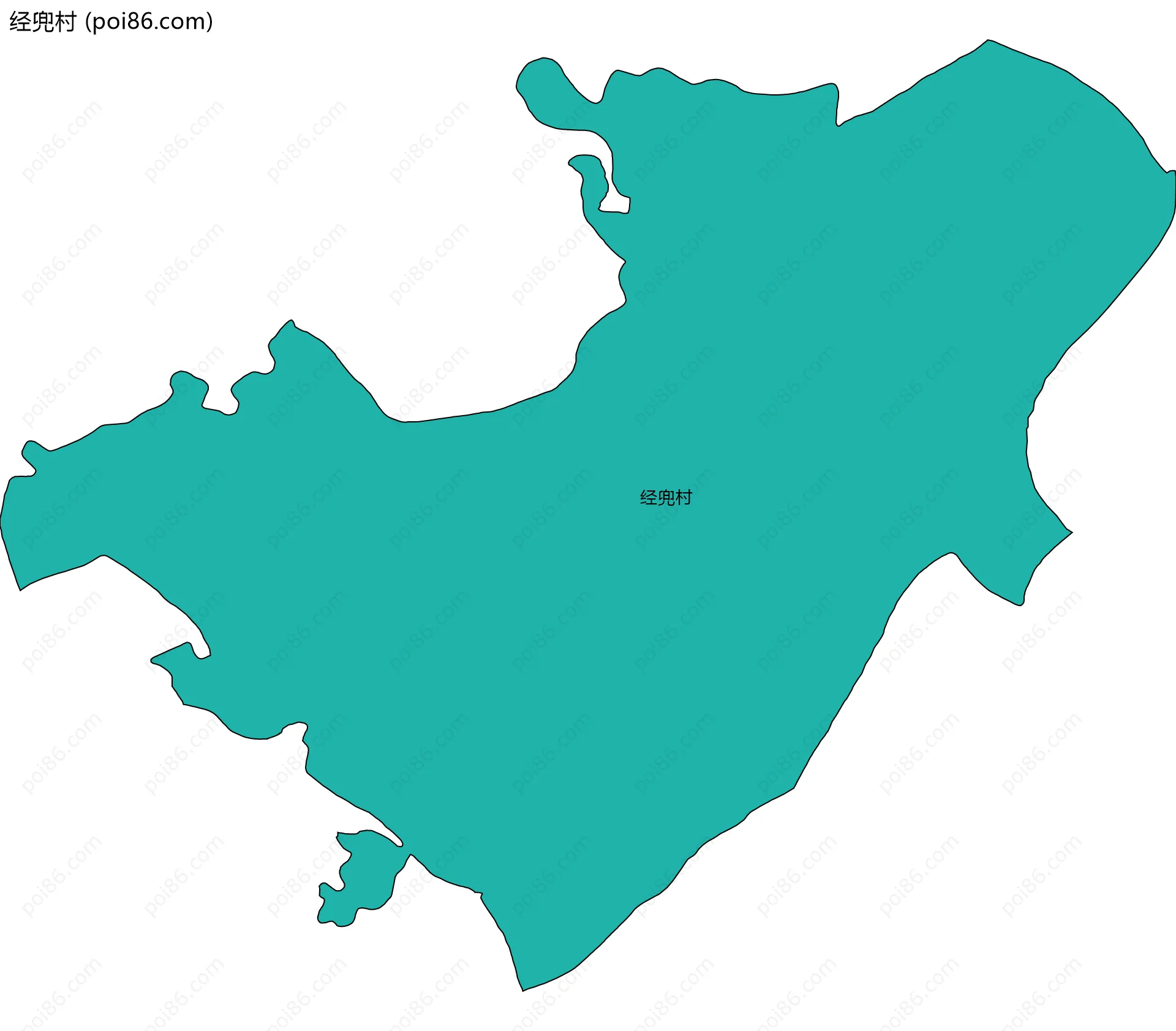 经兜村边界地图