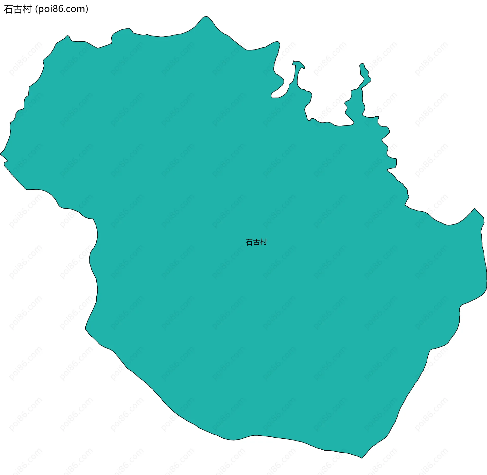 石古村边界地图