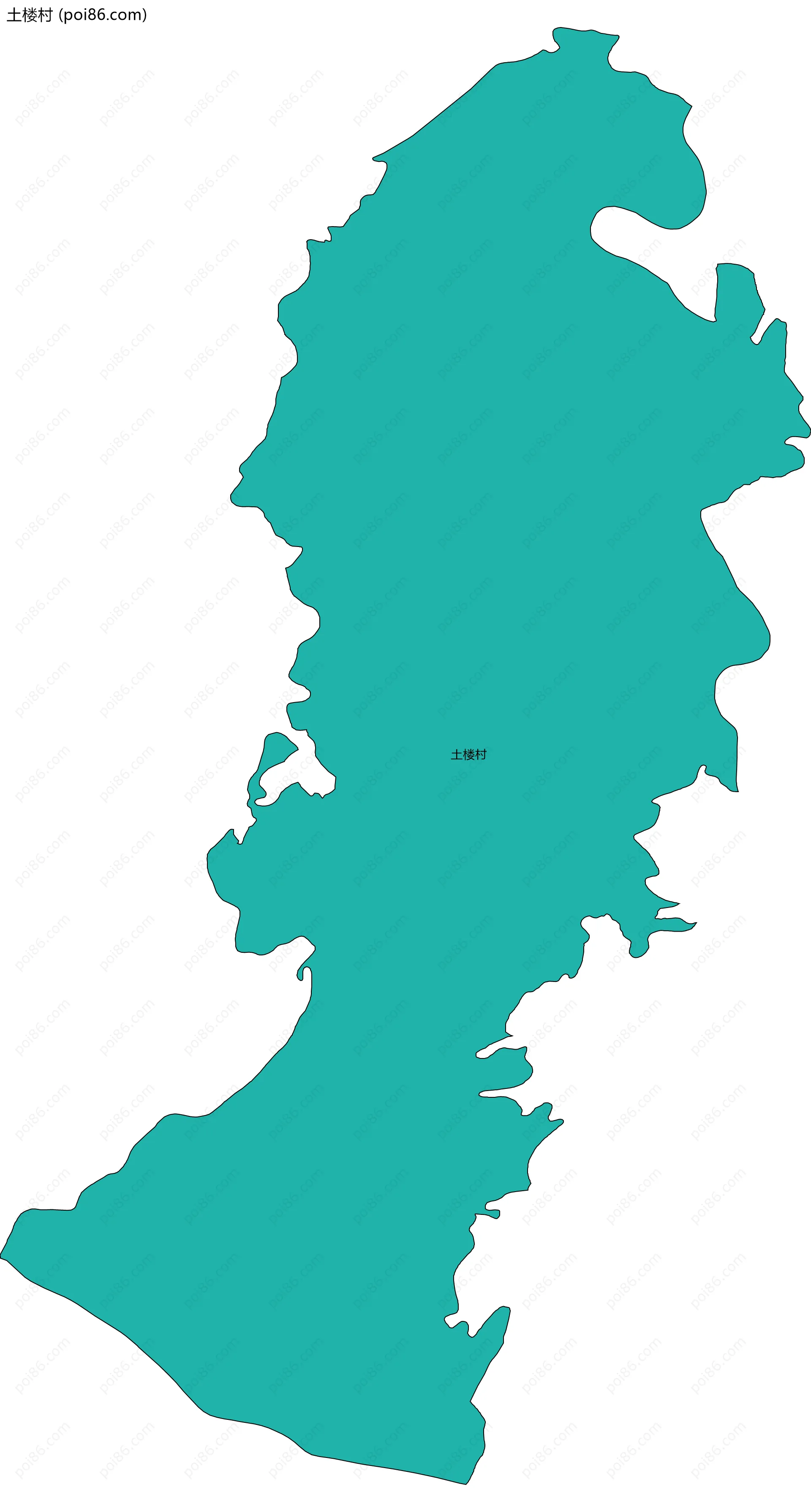 土楼村边界地图