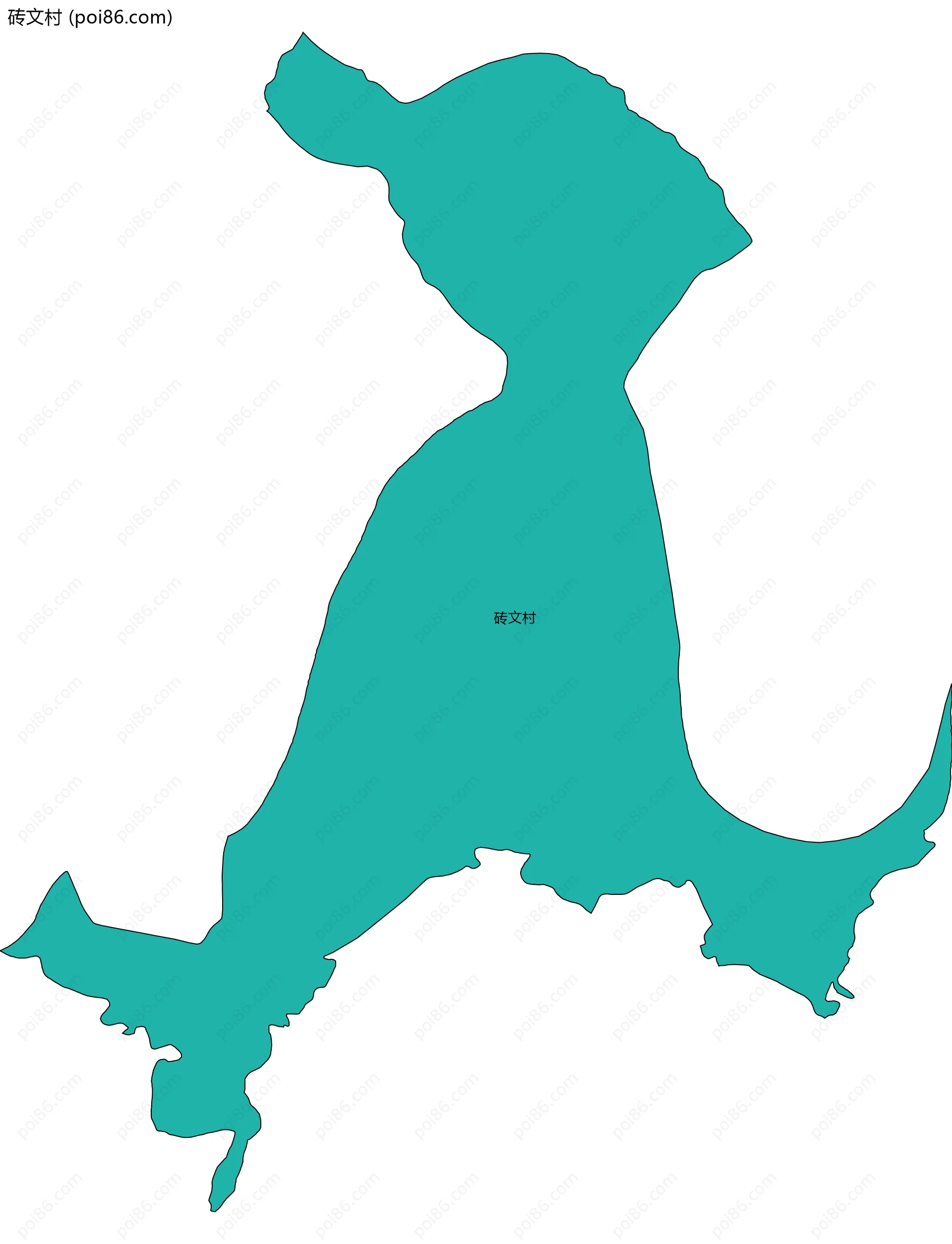 砖文村边界地图