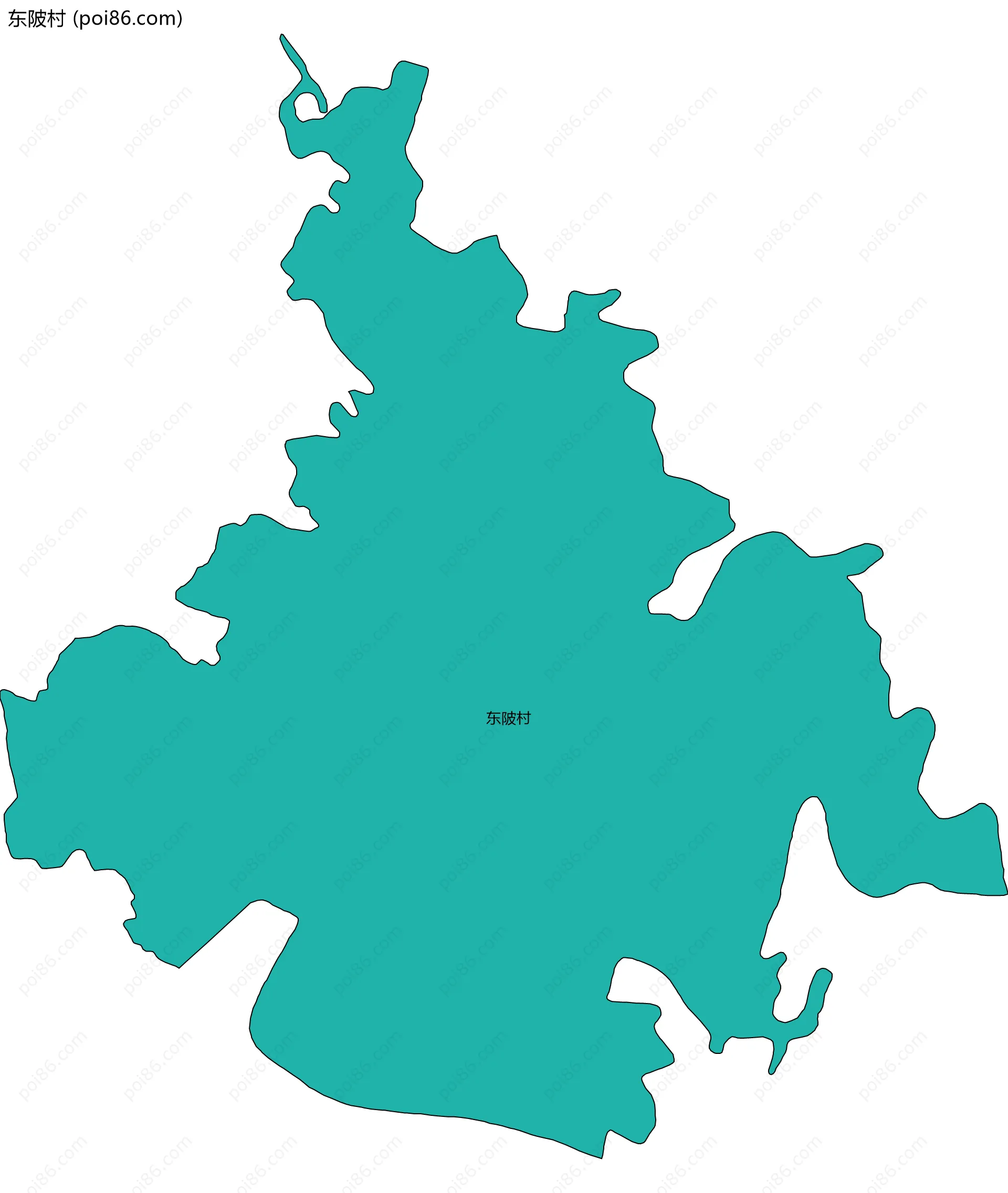 东陂村边界地图