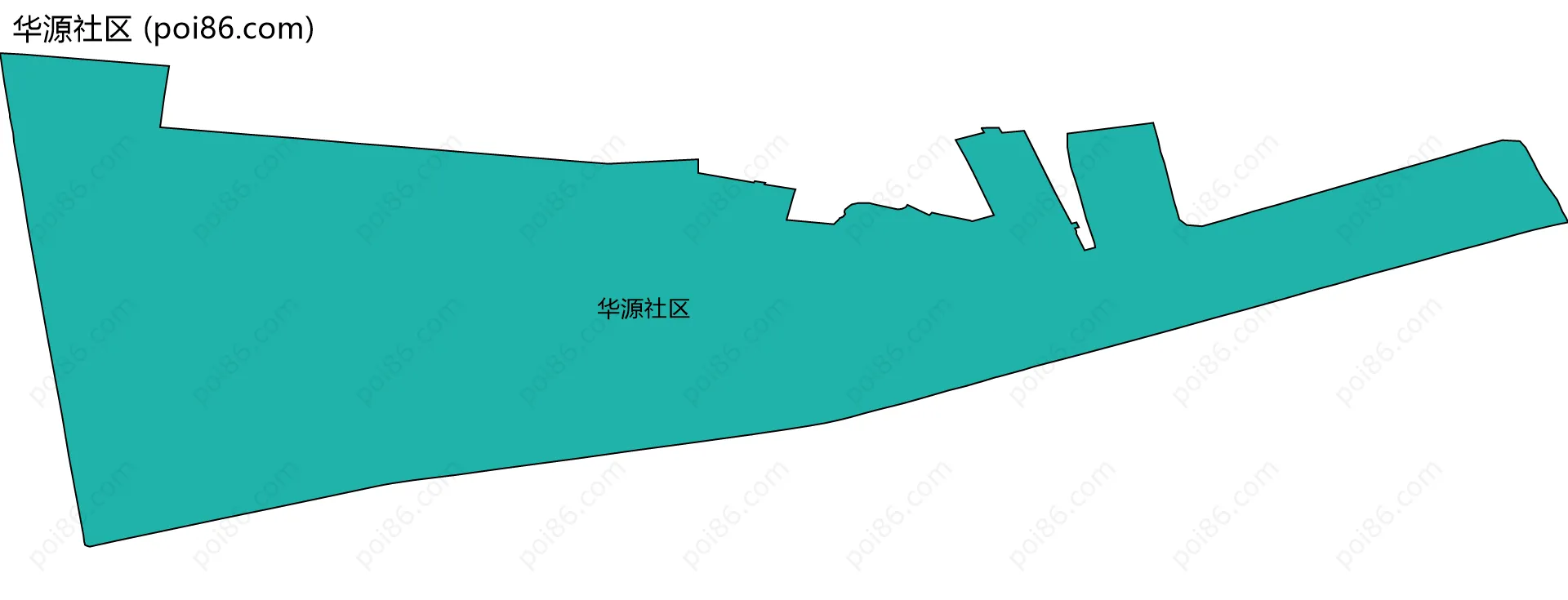 华源社区边界地图