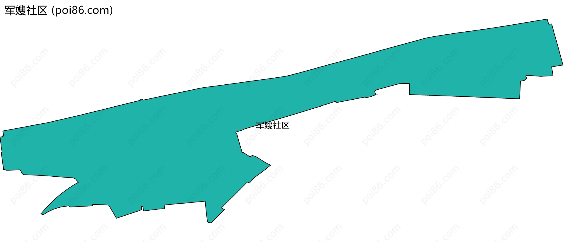 军嫂社区边界地图