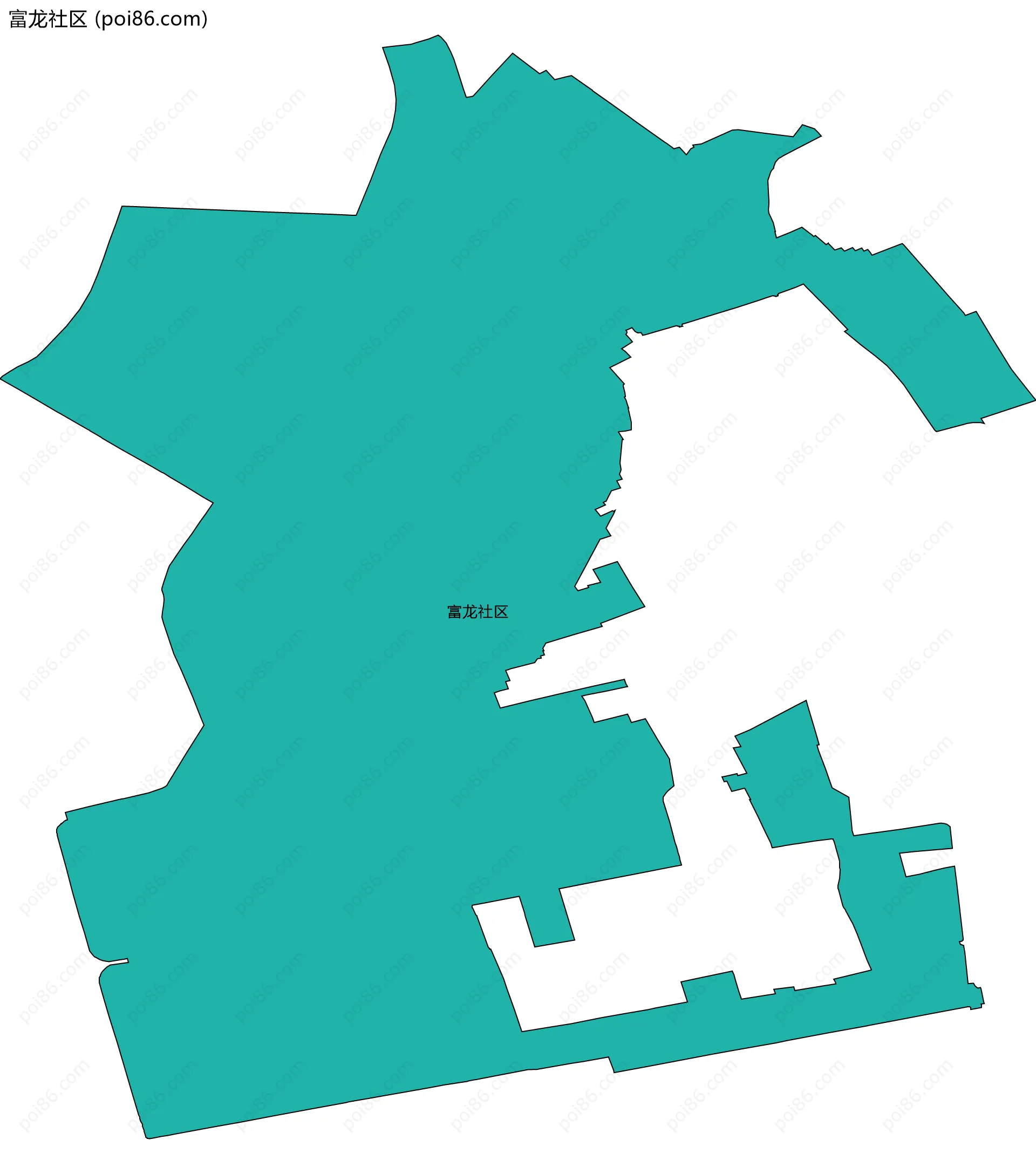 富龙社区边界地图