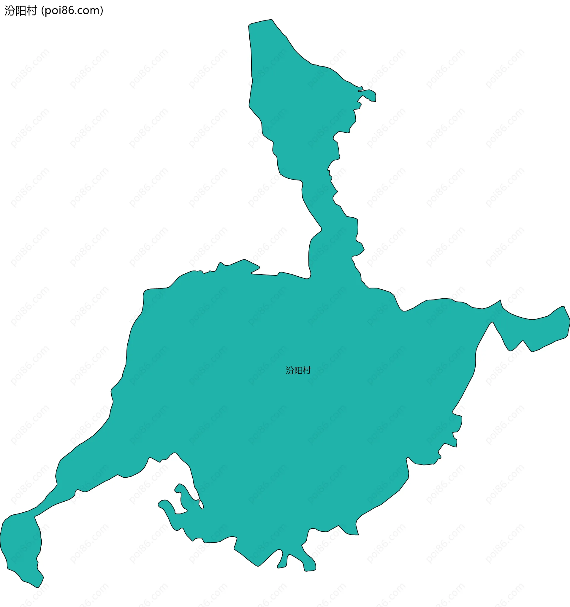 汾阳村边界地图