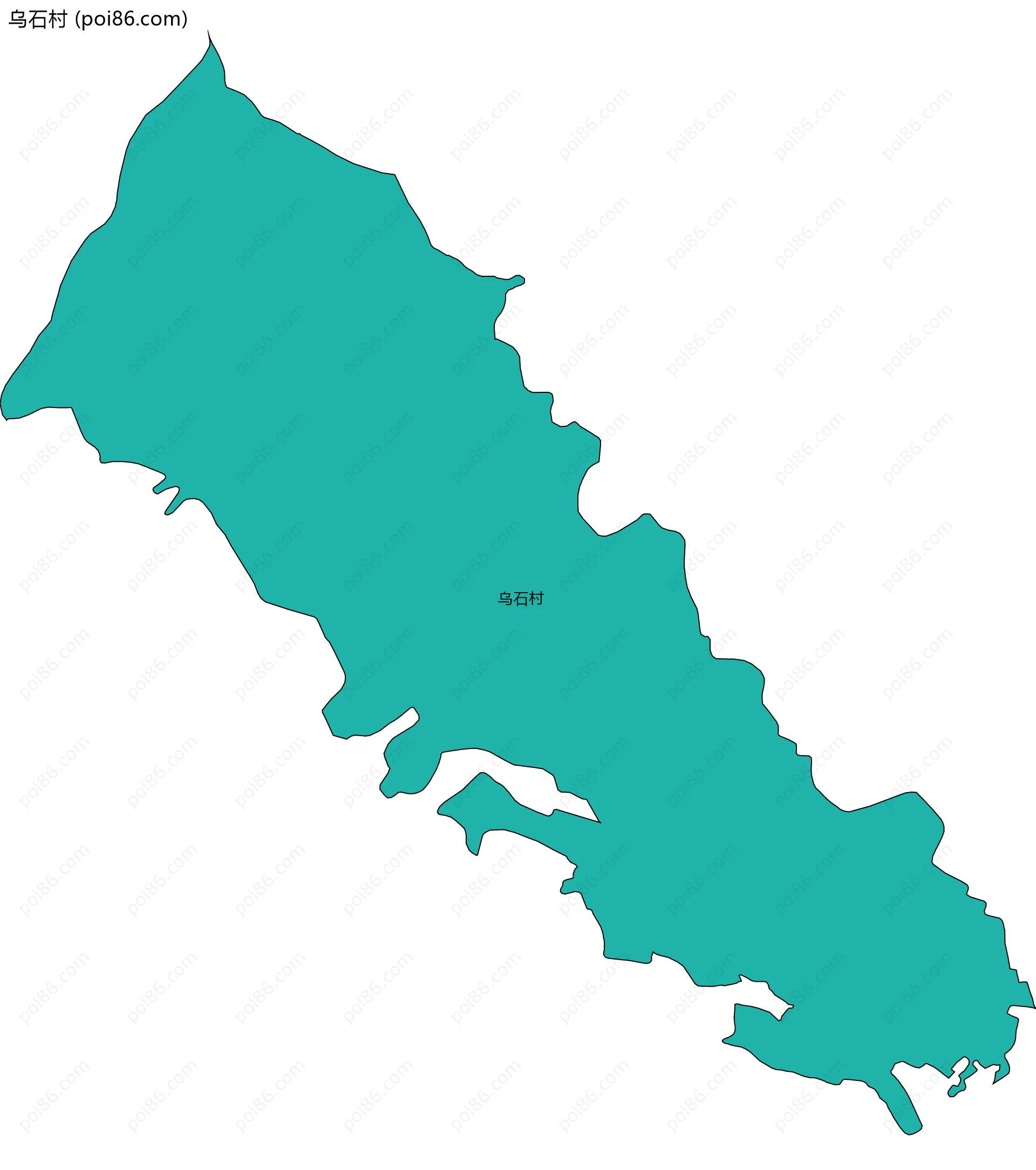 乌石村边界地图