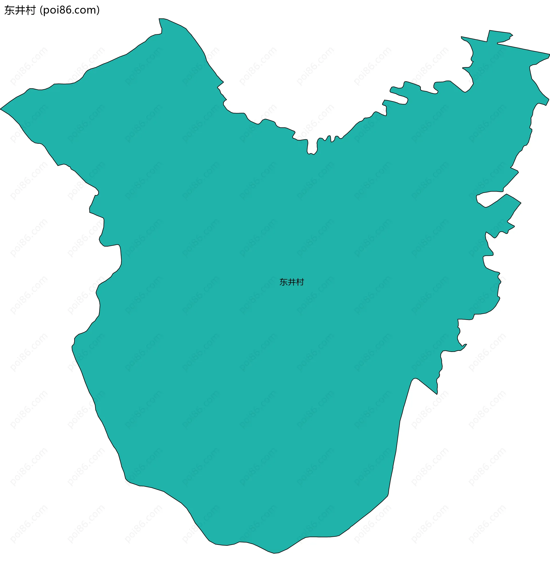 东井村边界地图
