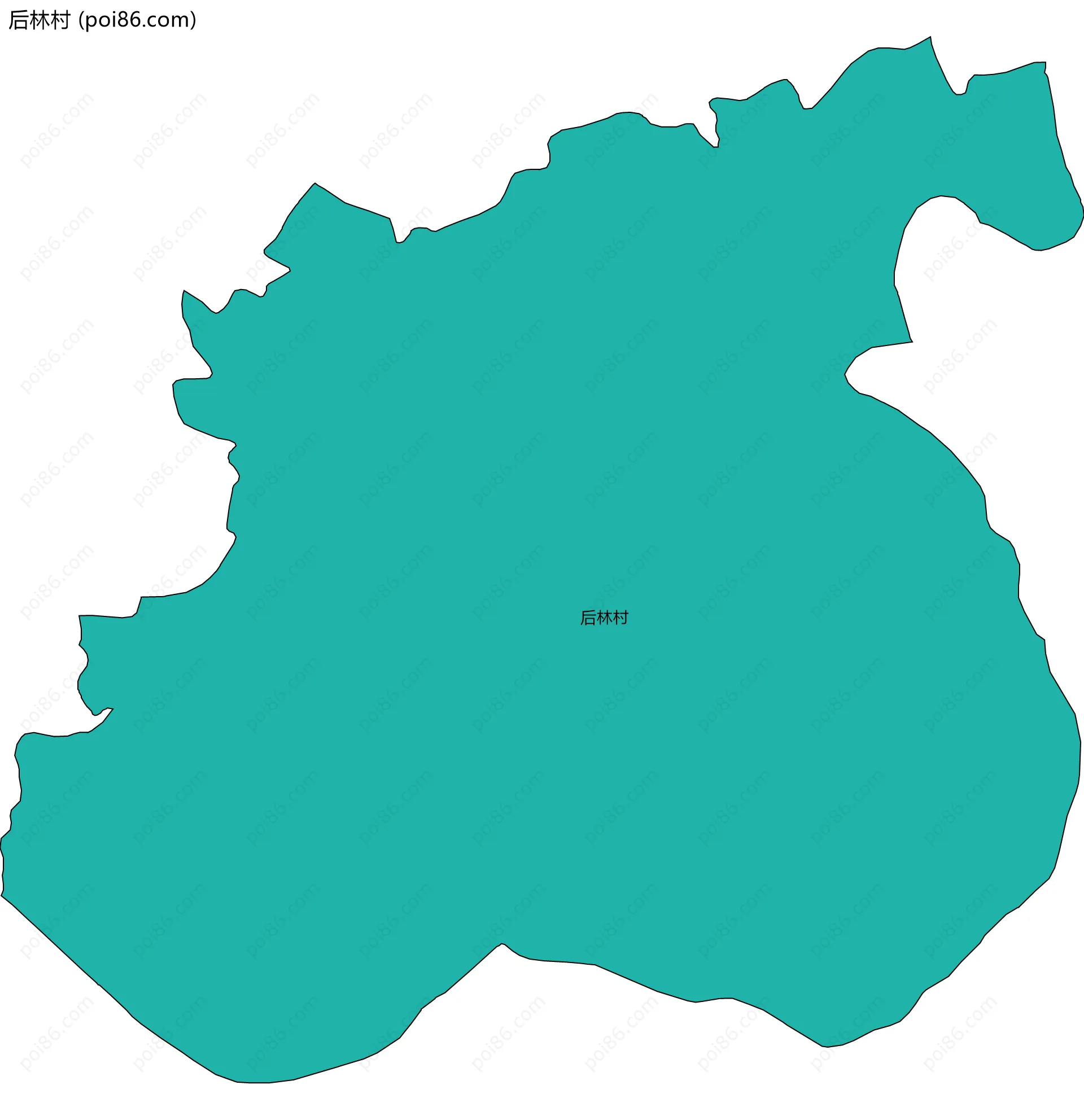 后林村边界地图