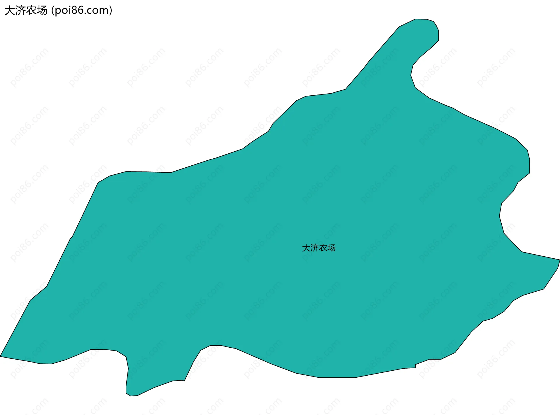 大济农场边界地图