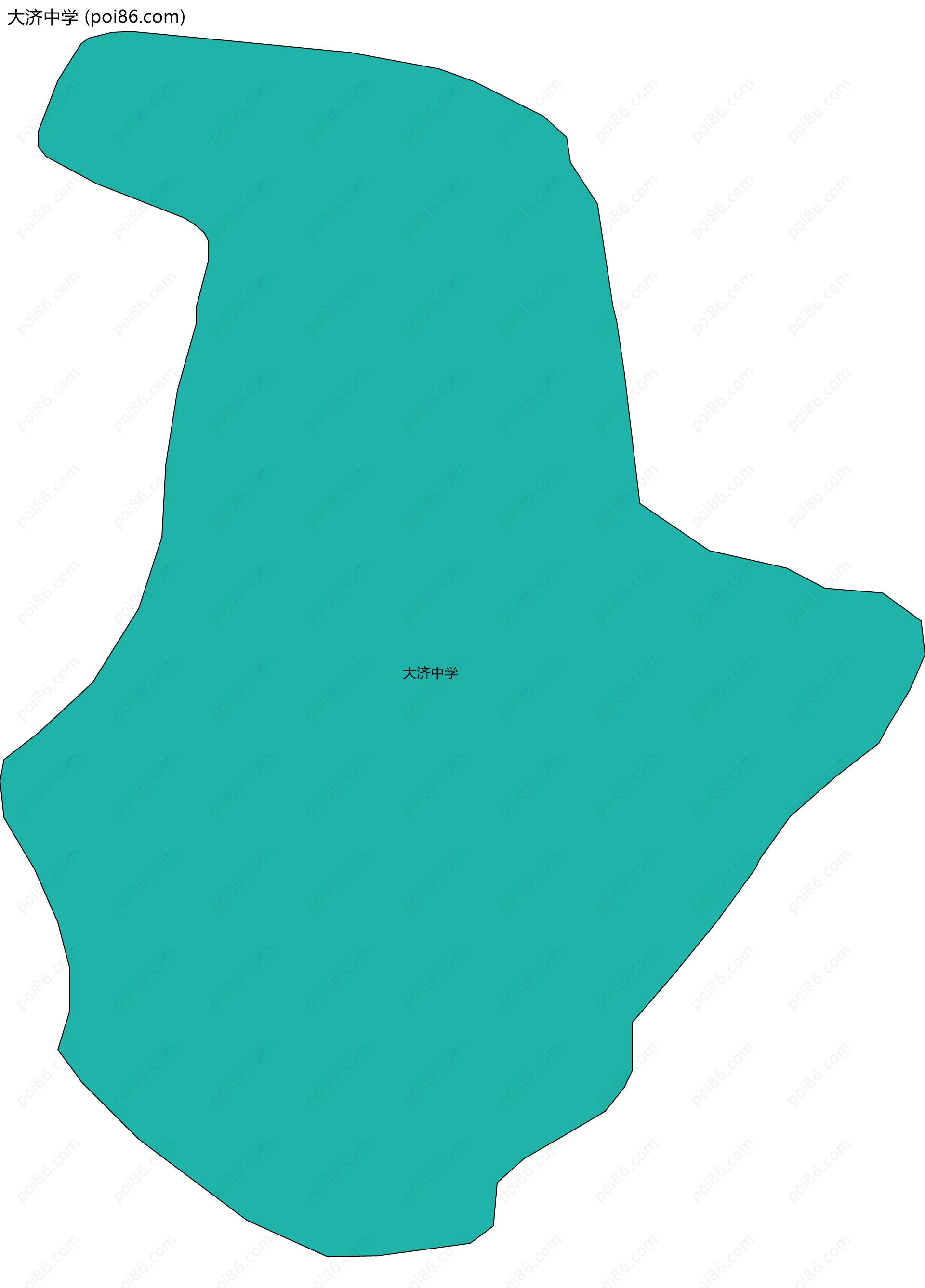 大济中学边界地图