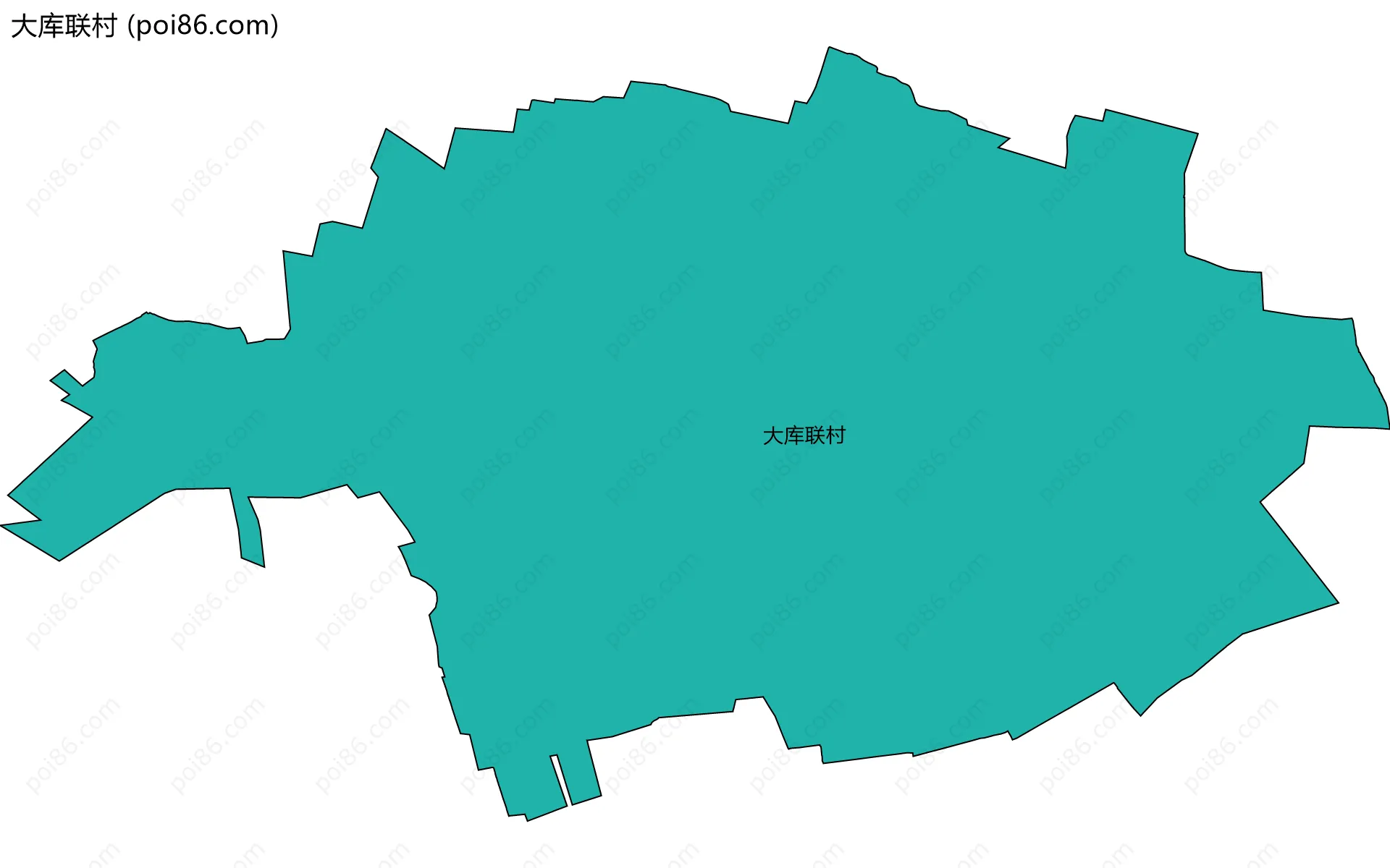 大库联村边界地图