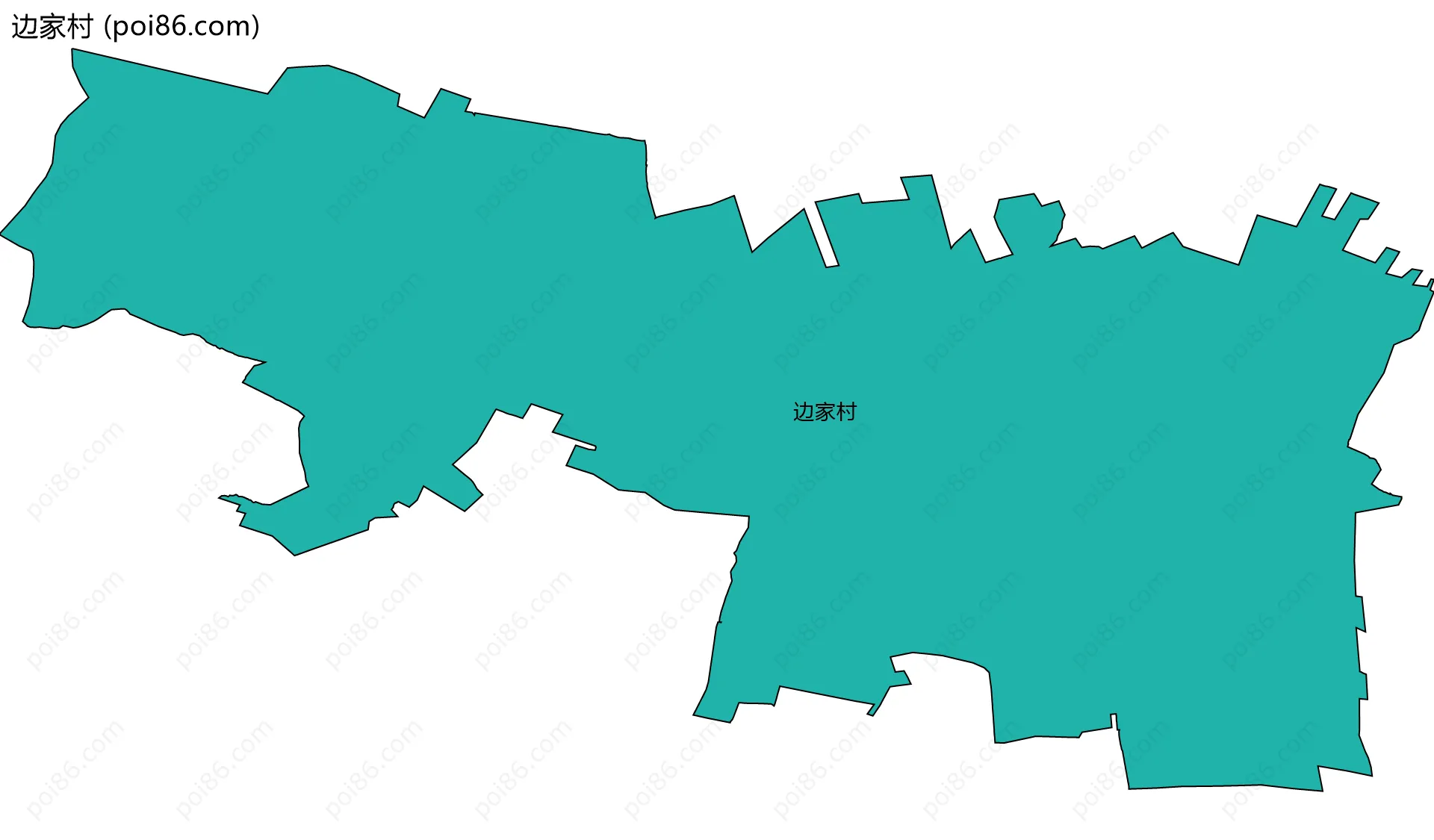 边家村边界地图