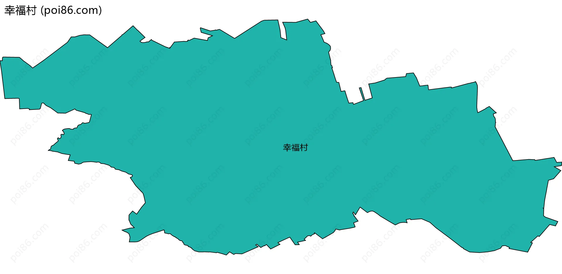 幸福村边界地图