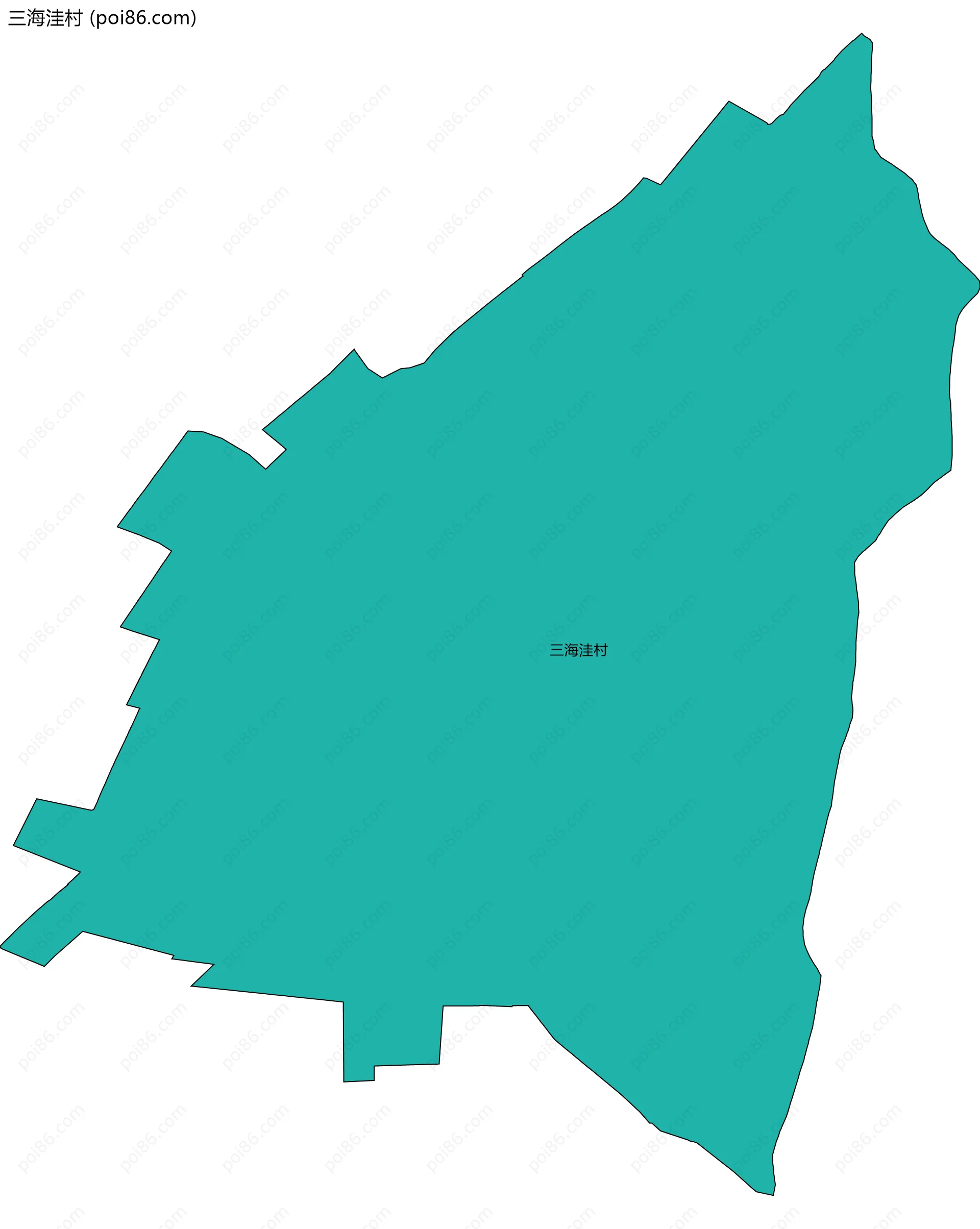 三海洼村边界地图