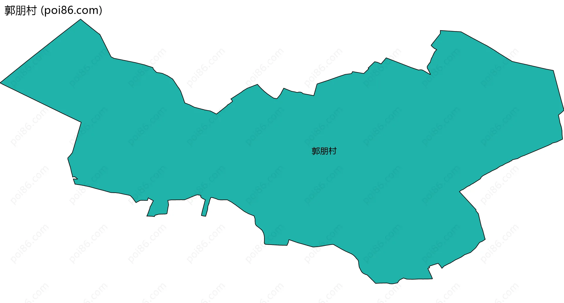 郭朋村边界地图