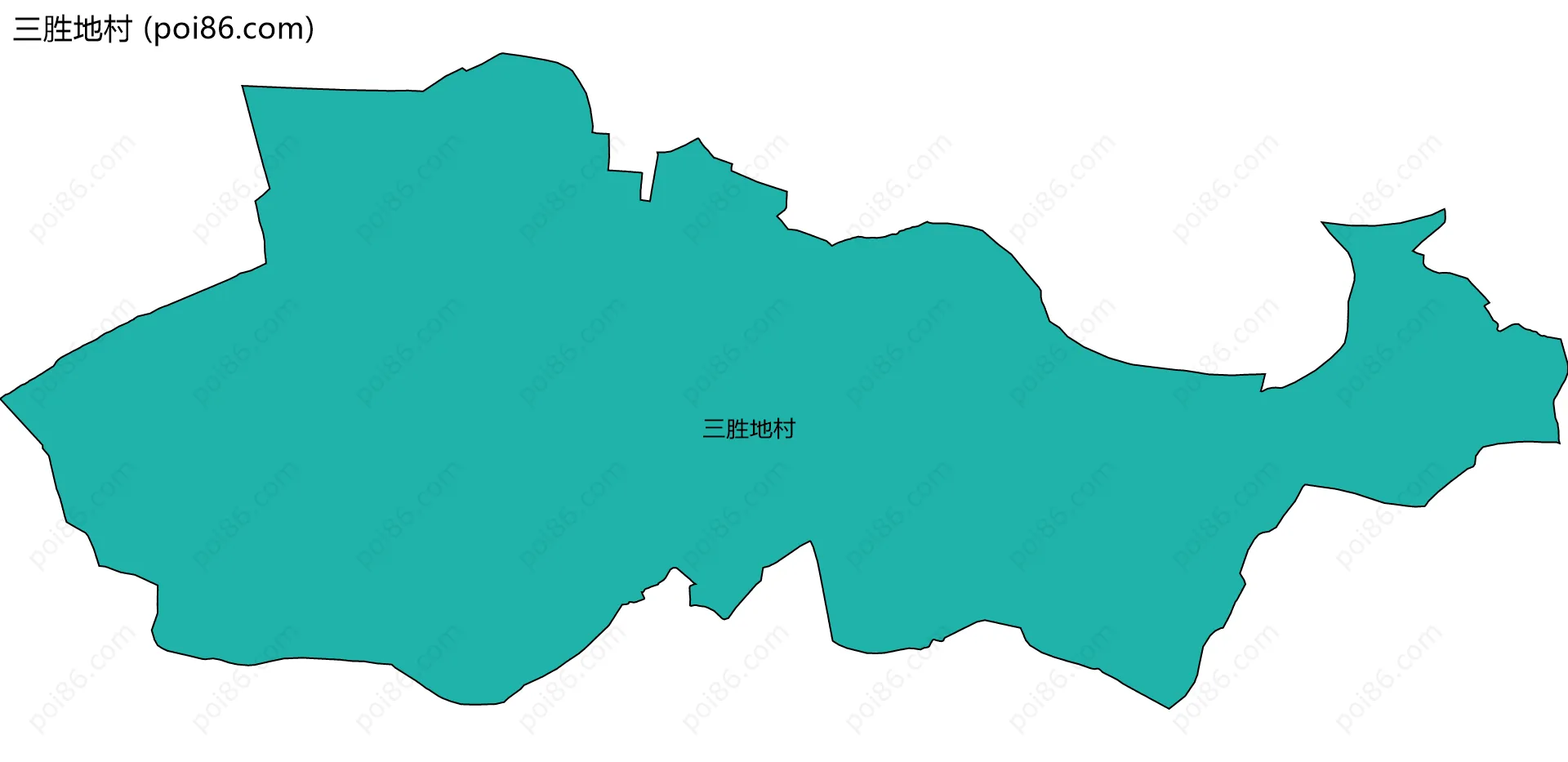 三胜地村边界地图