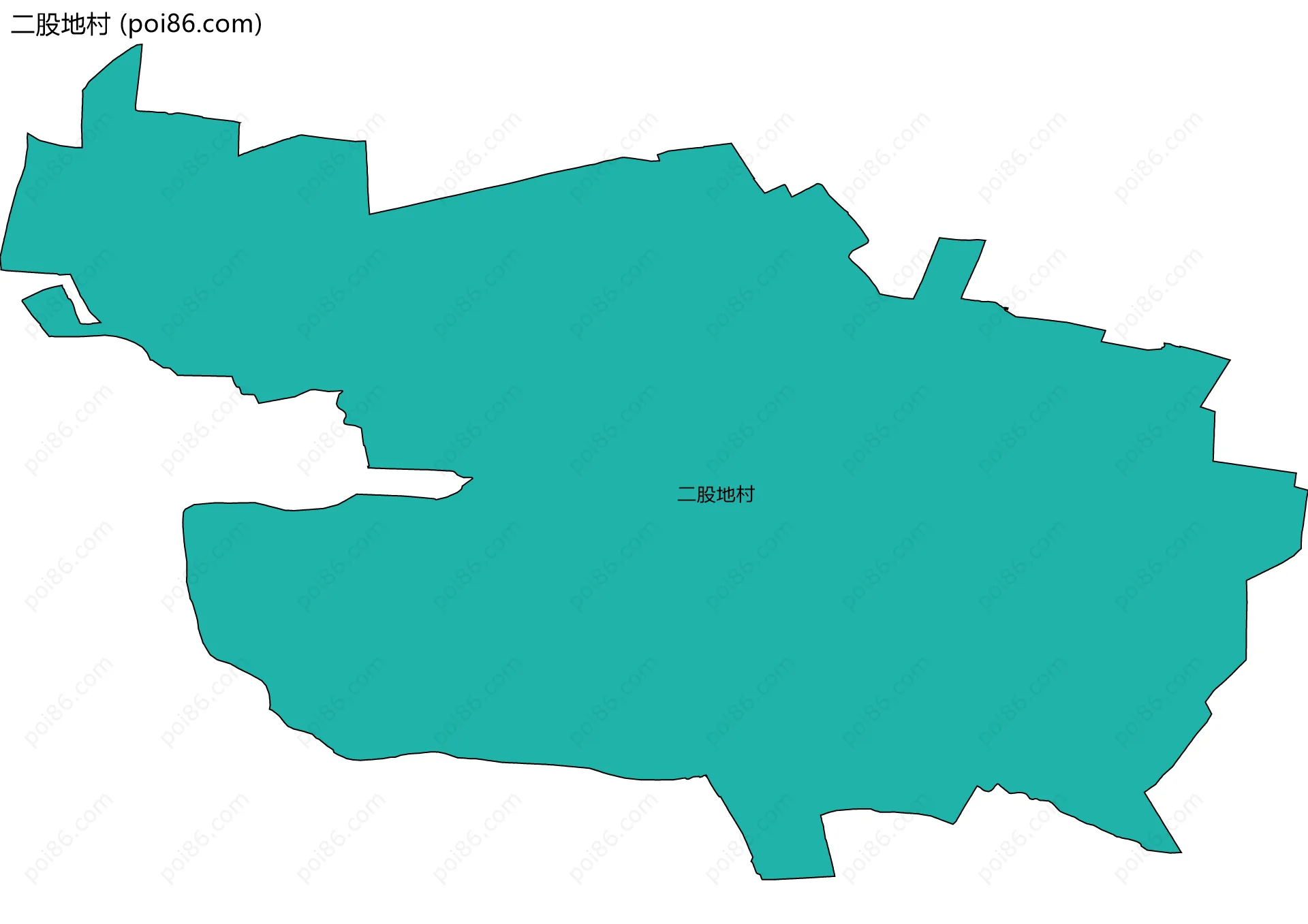 二股地村边界地图