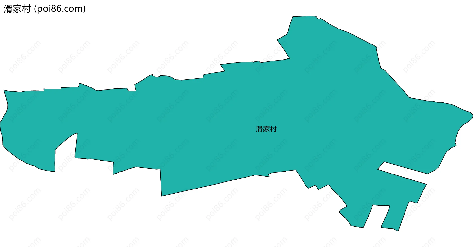 滑家村边界地图